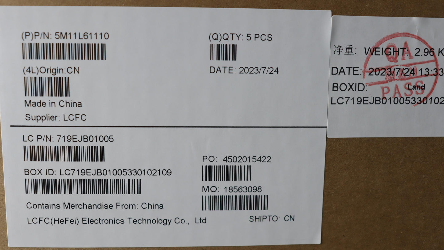 Lenovo Mech_Asm Fru Kb Ccv Eng Us Bl - 5M11L61110