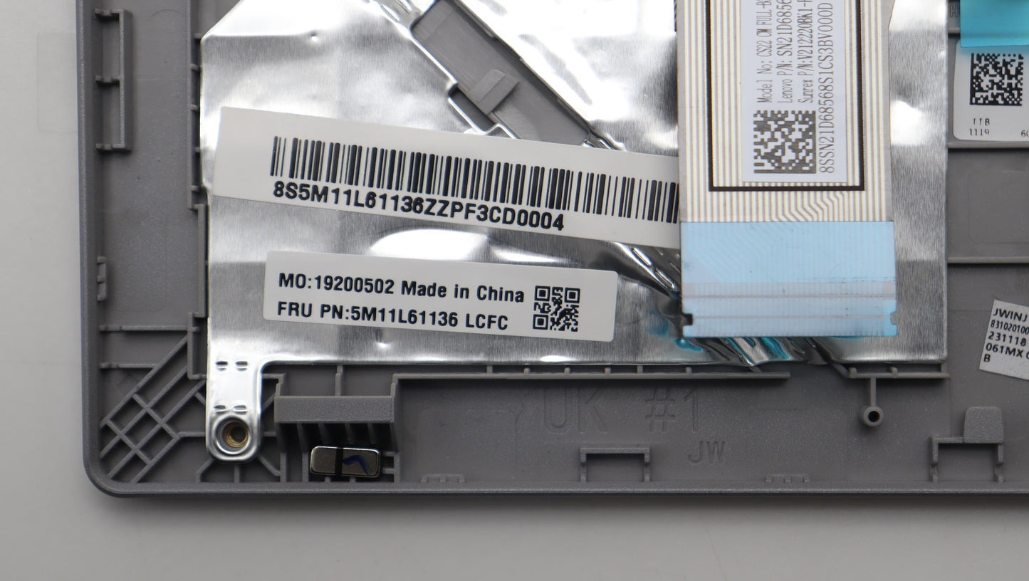 Lenovo Mech_Asm Fru Kb Ccv Fra Uk Bl - 5M11L61136