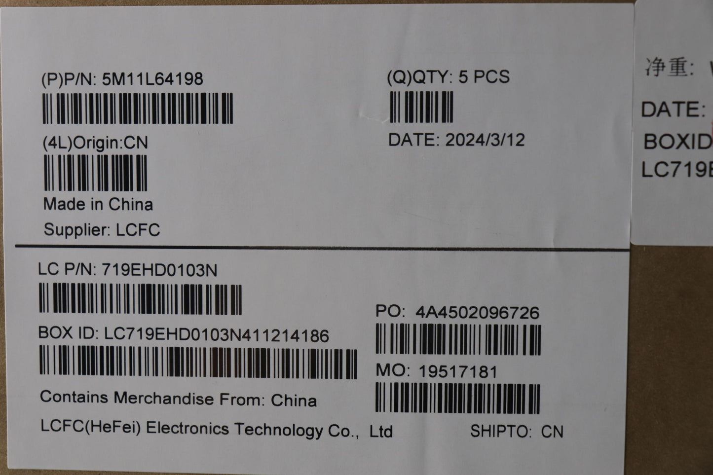 Lenovo Mech_Asm Kbd W C Brl Bklt Chy - 5M11L64198