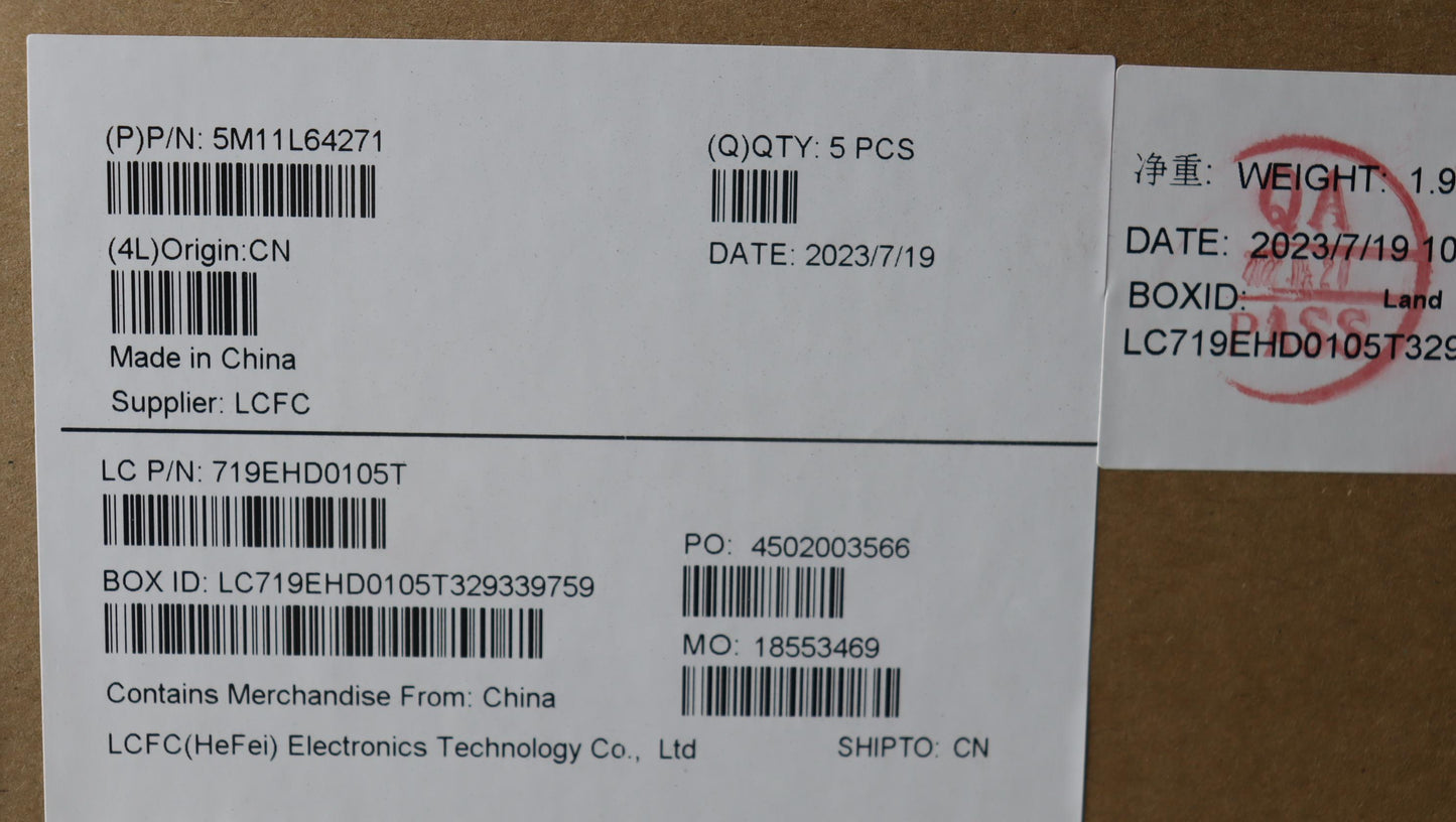 Lenovo Mech_Asm Kbd W C Slv Bklt Ltn - 5M11L64271