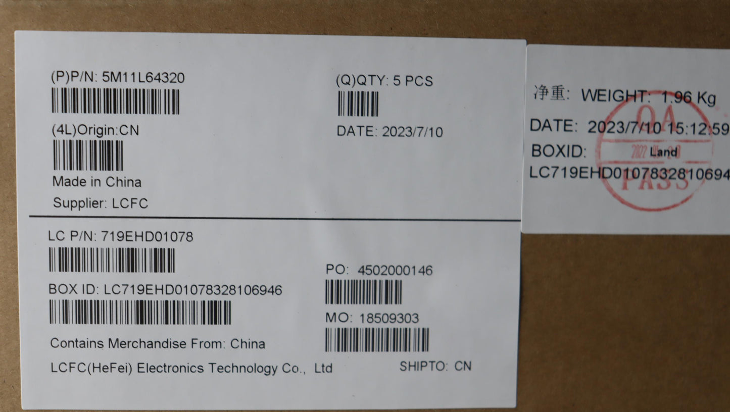 Lenovo Mech_Asm Kbd W C Eng Bklt Ltn - 5M11L64320
