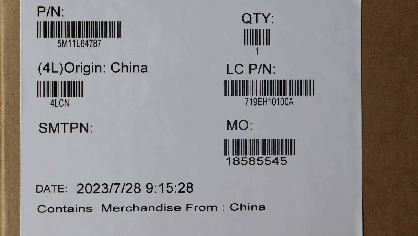Lenovo Mech_Asm Wuxga Aras Fhd Mc Bk - 5M11L64787