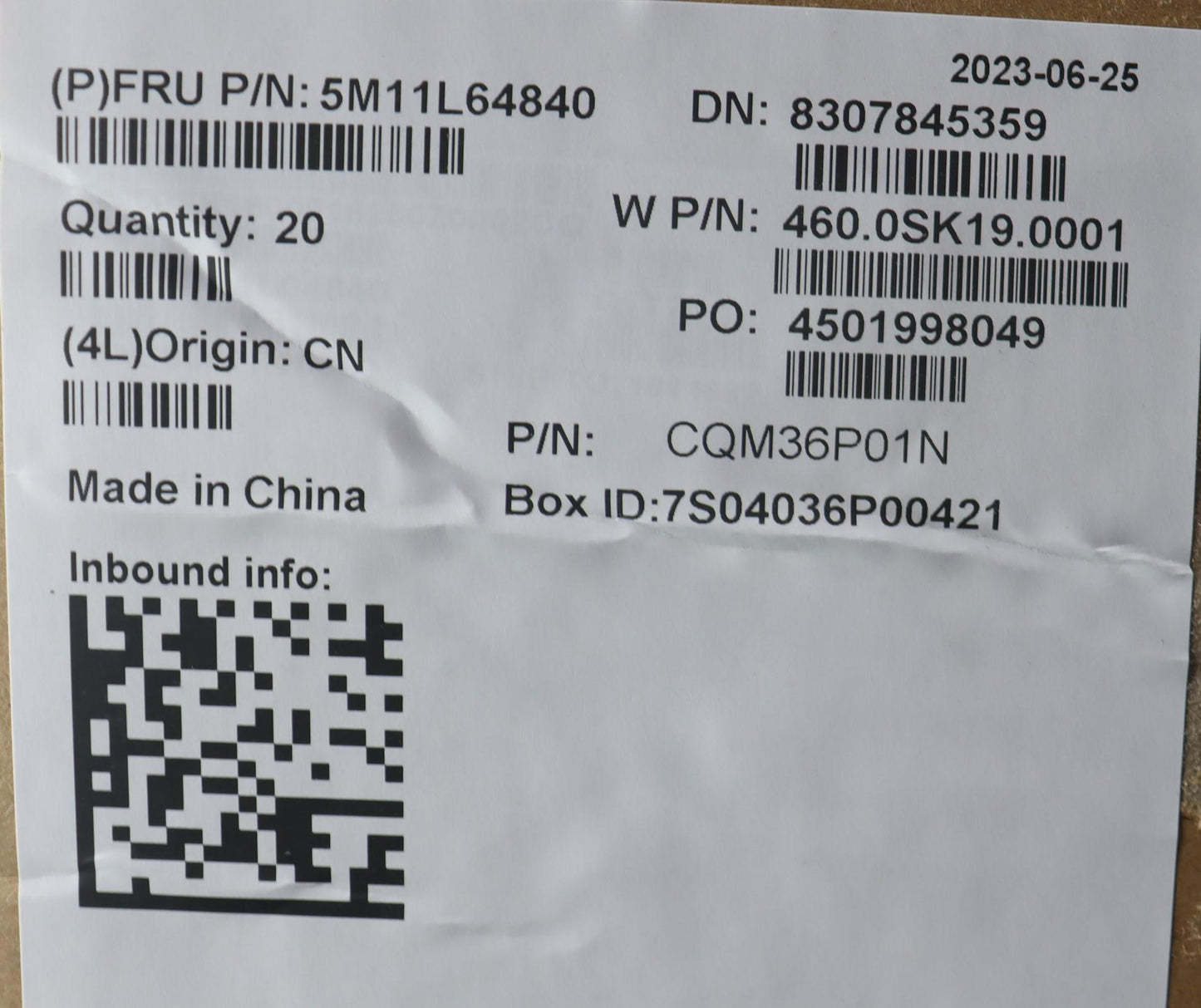Lenovo Mech_Asm Fru D Cover Asm Sg L1 - 5M11L64840