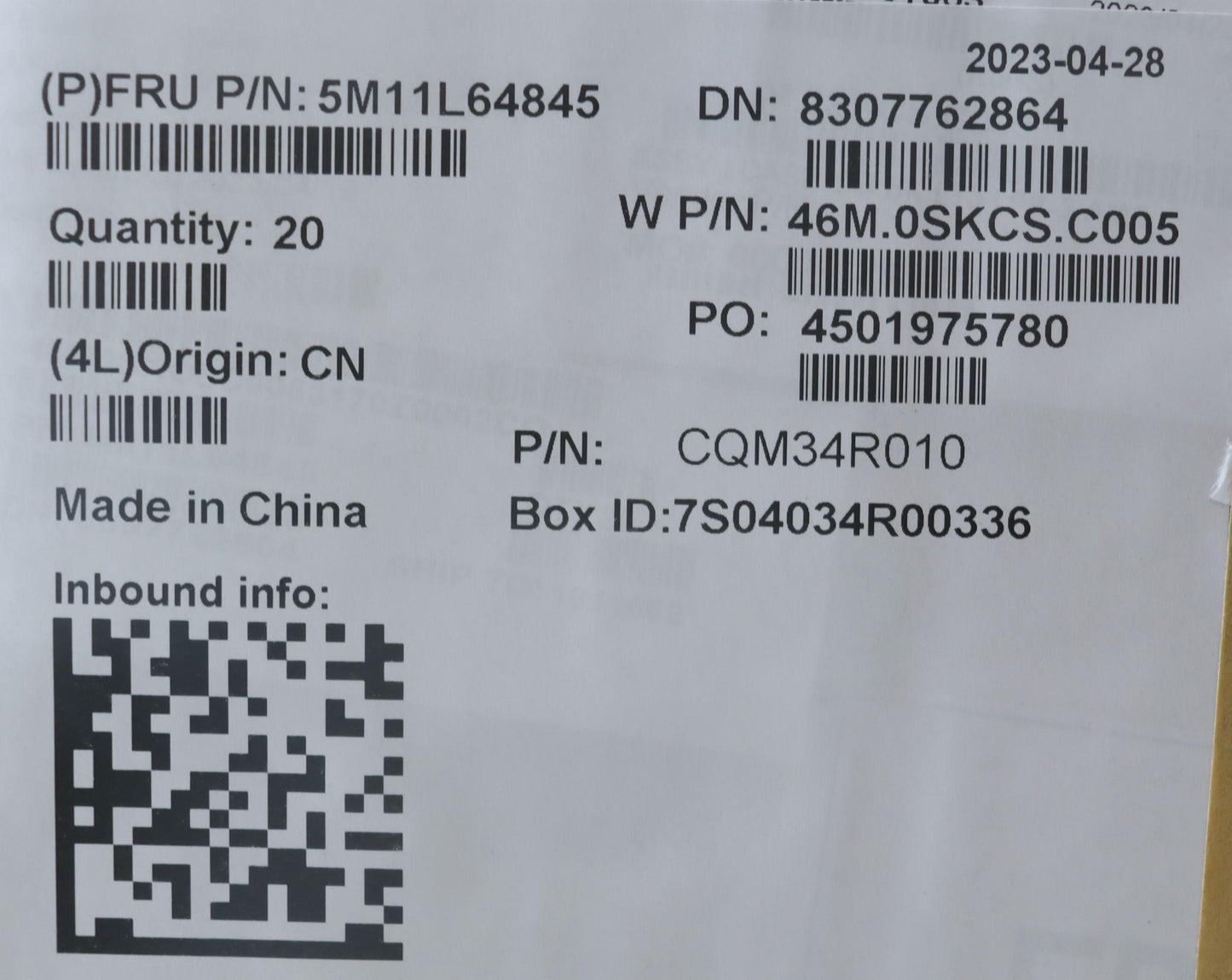 Lenovo Mech_Asm Fru D Cover,Yoga Bk L - 5M11L64845