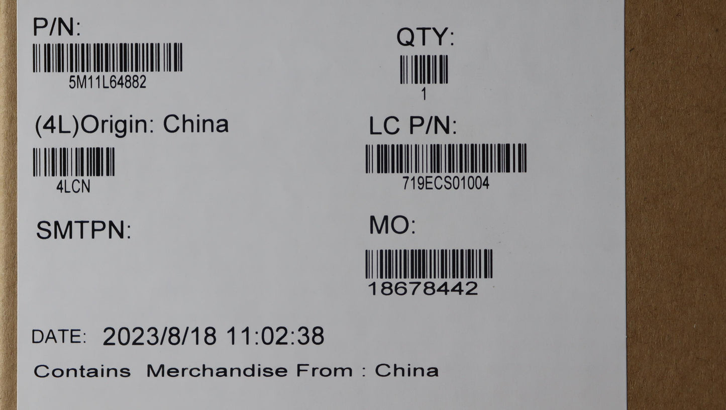 Lenovo Mech_Asm Fru Nc Bezel+Fhd Ncnm - 5M11L64882