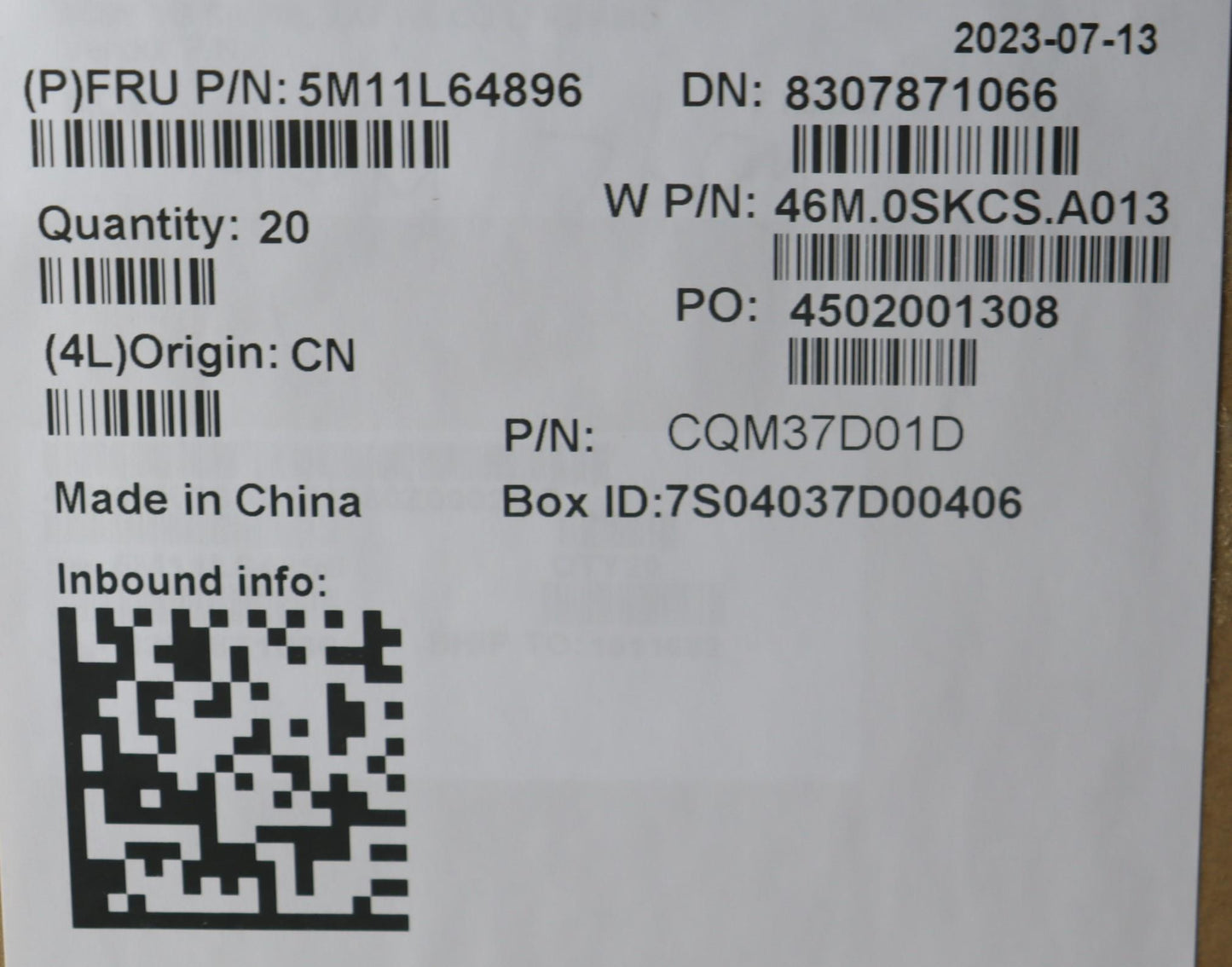 Lenovo Mech_Asm Asm A Cover Yg 2.4T S - 5M11L64896