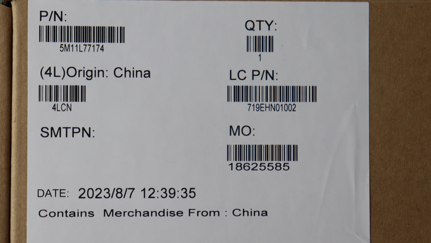 Lenovo Mech_Asm Fru P14S 5Mb_Sheet+Fh - 5M11L77174