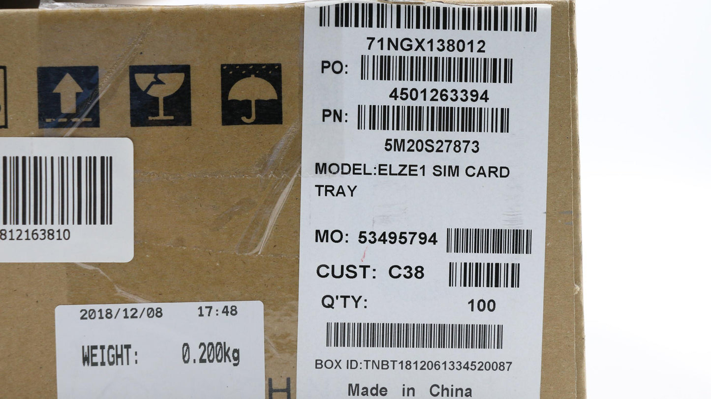 Lenovo Sim Card Tray - 5M20S27873