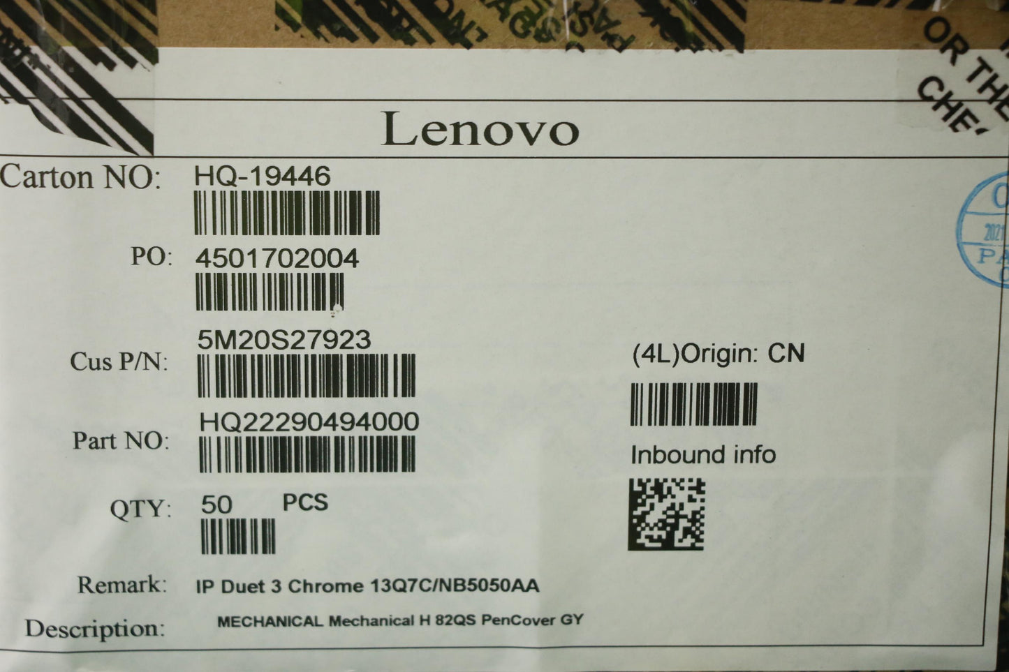 Lenovo Mechanical Mechanical H 82Qs P - 5M20S27923