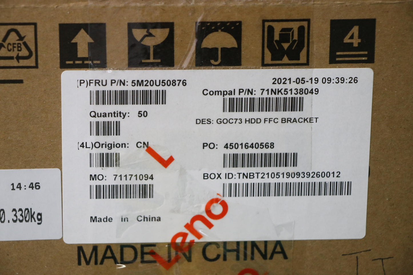 Lenovo Mechanical Goc31_Hdd_Ffc_Brack - 5M20U50876