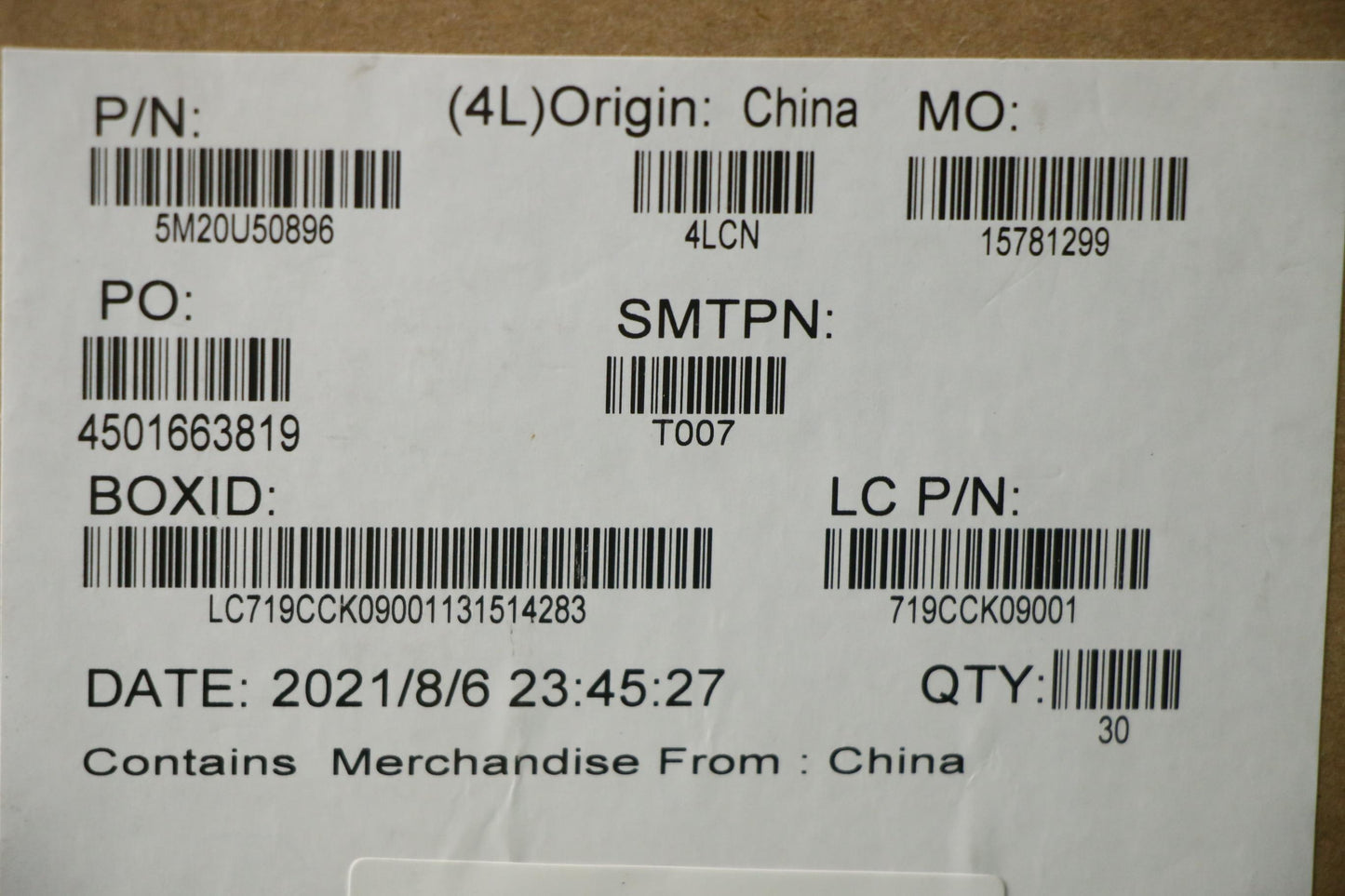 Lenovo Mechanical Gtu02 Rf 5G Gasket - 5M20U50896