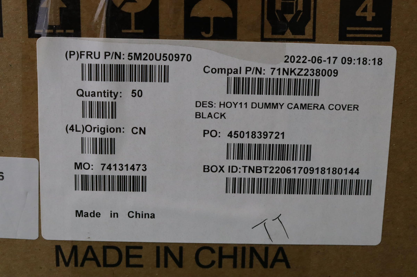 Lenovo Mechanical Dmy Hou Camera,B,Ai - 5M20U50970