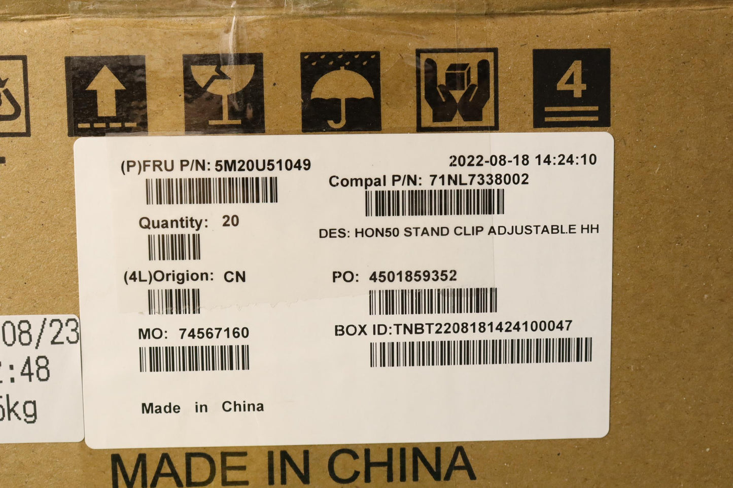 Lenovo Mechanical Lift Stand Clip N50 - 5M20U51049