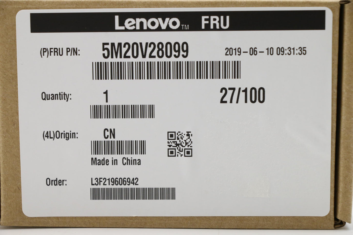 Lenovo Black Power Button - 5M20V28099