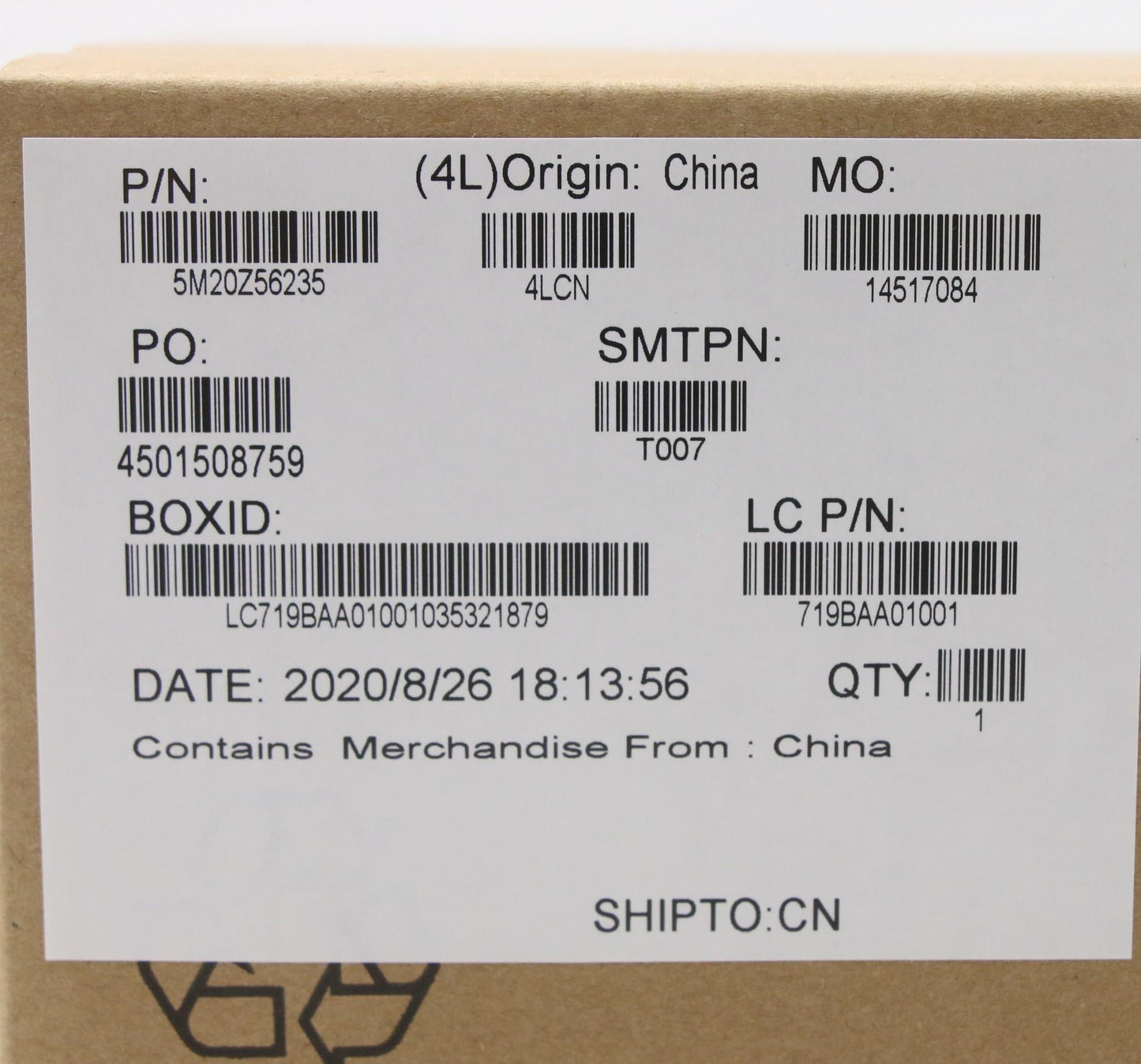 Lenovo Mechanical Fru Mechanical Misc - 5M20Z56235