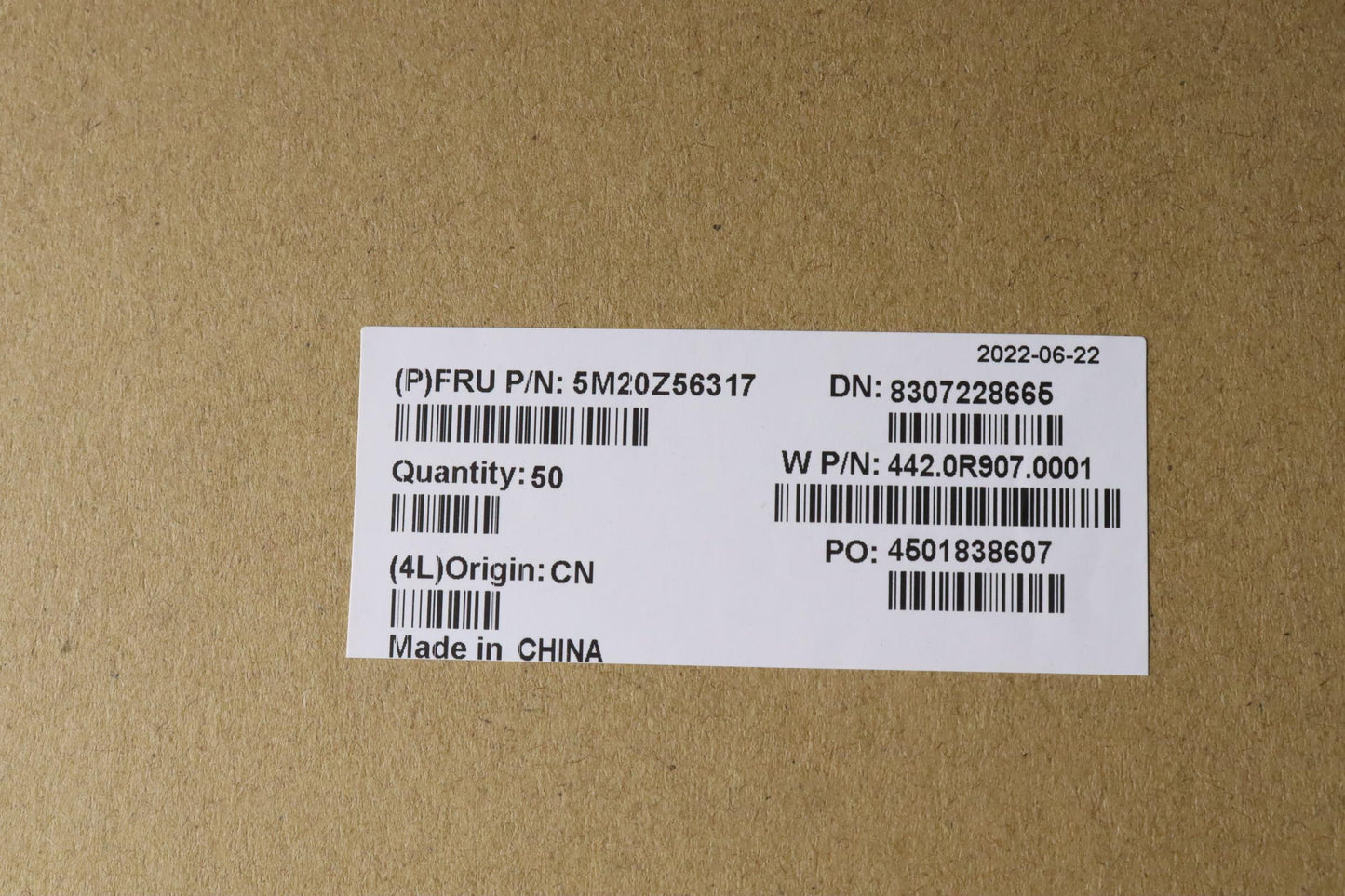 Lenovo Mechanical Fru Sim Tray - 5M20Z56317