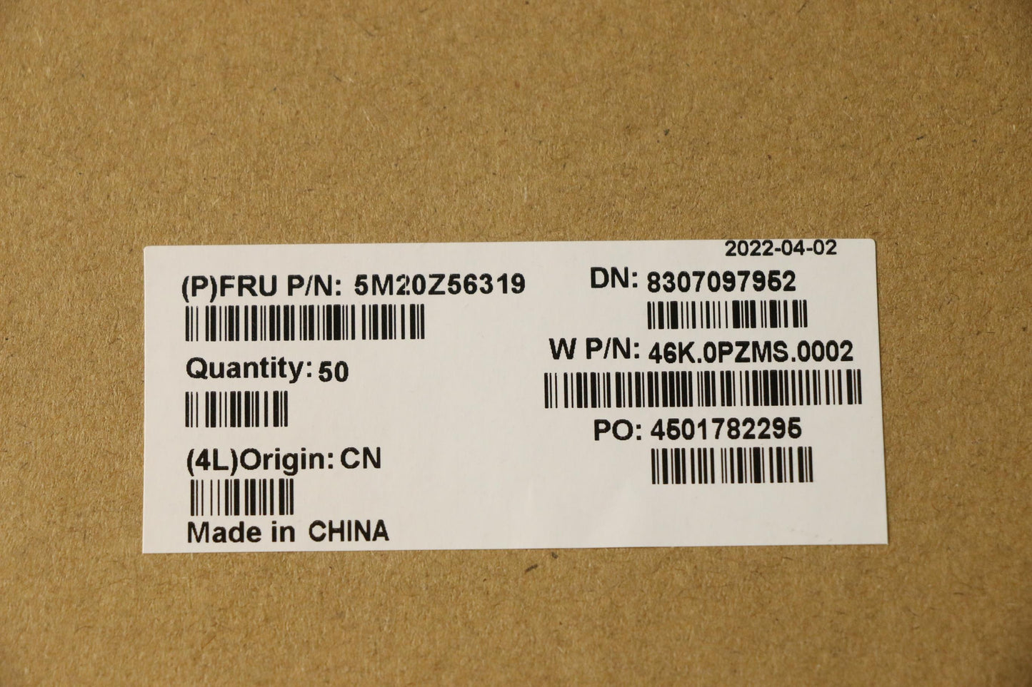 Lenovo Mechanical Fru Dpy Miscellaneo - 5M20Z56319