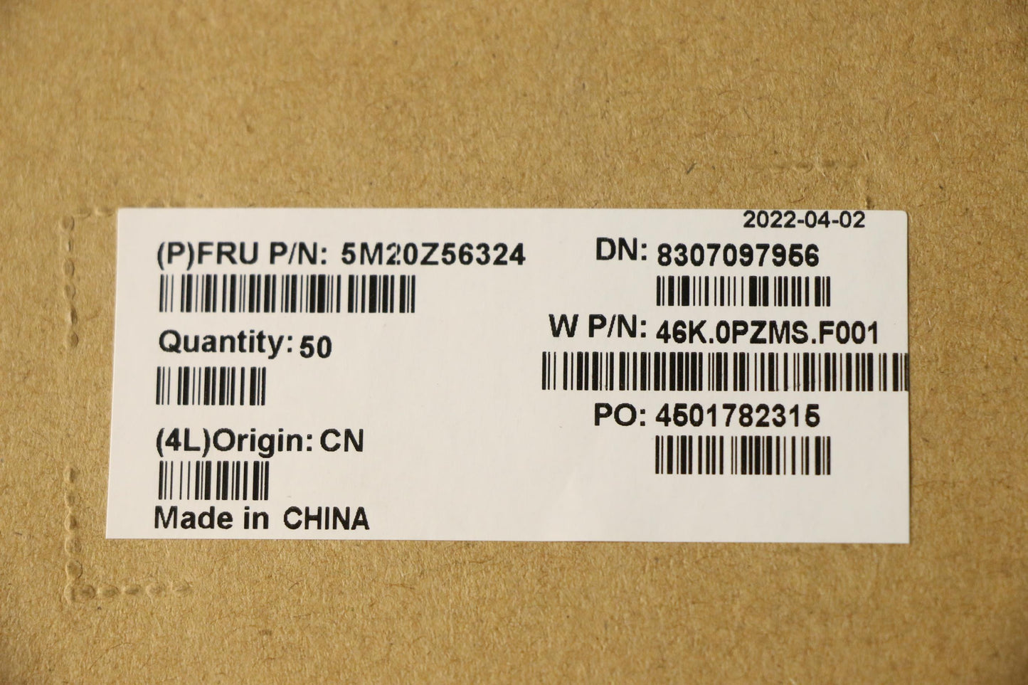 Lenovo Mechanical Fru Dpy Miscellaneo - 5M20Z56324