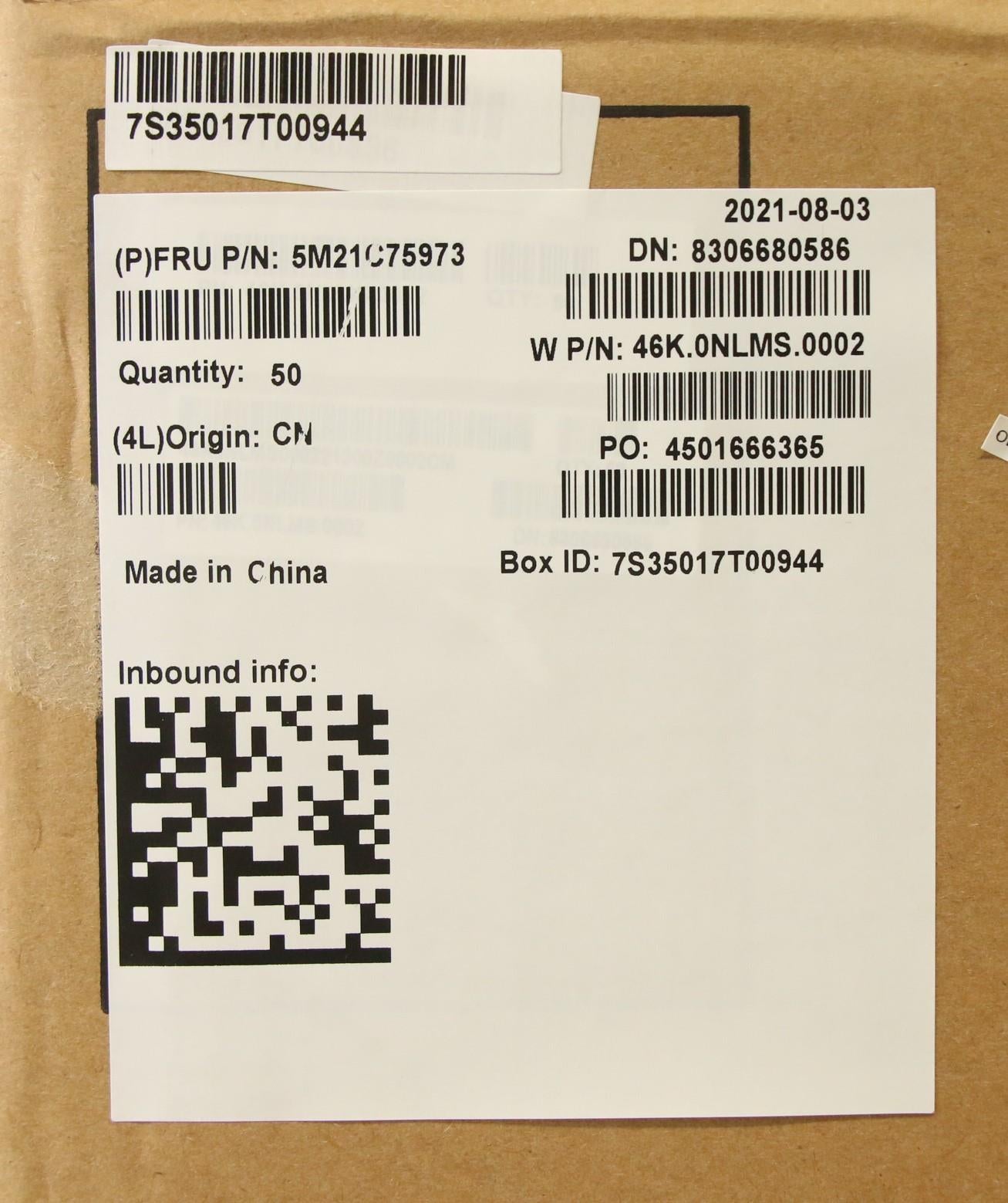 Lenovo Mechanical Misc Kit,Ch1 - 5M21C75973