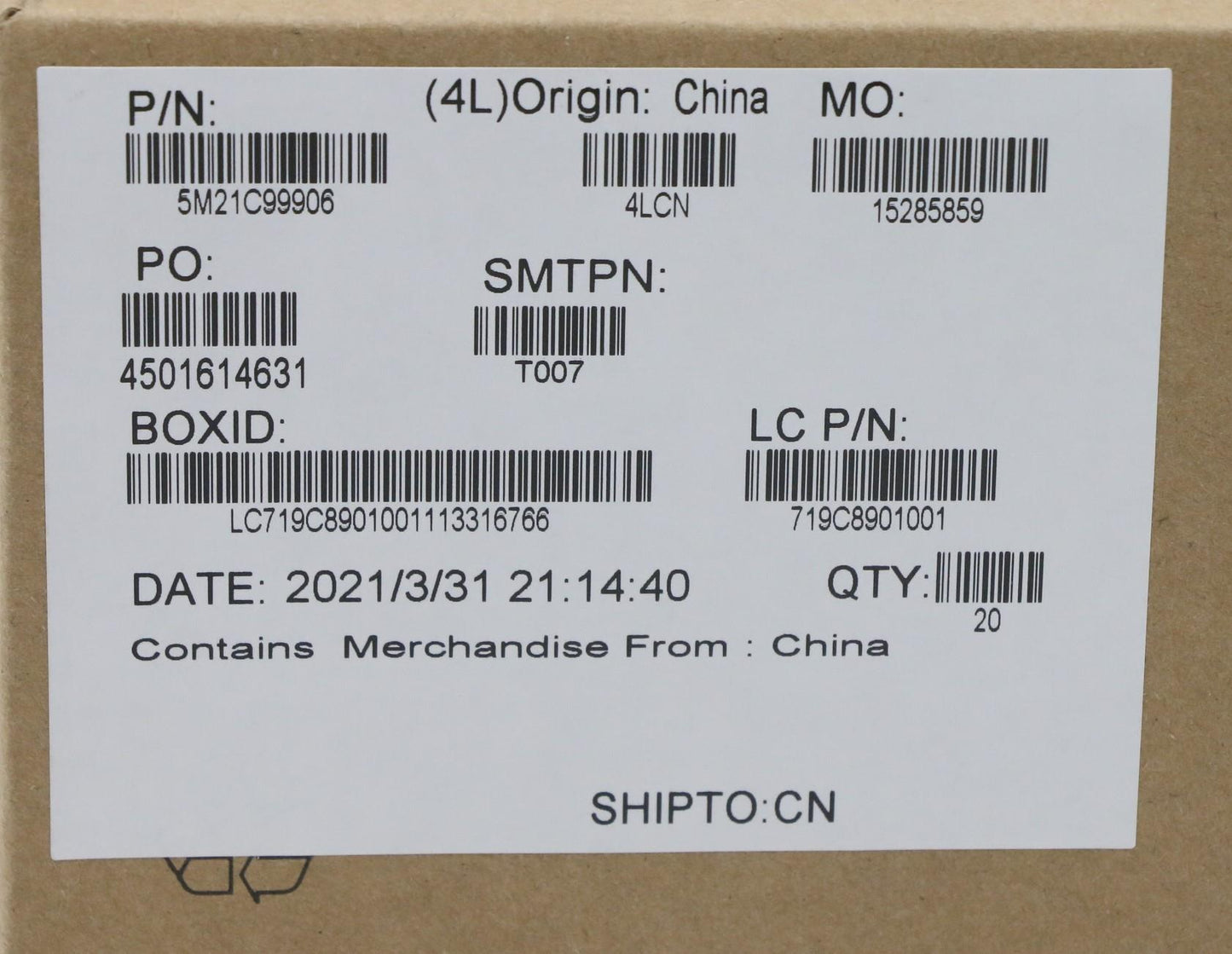 Lenovo Mechanical Bracket,Fpr Support - 5M21C99906