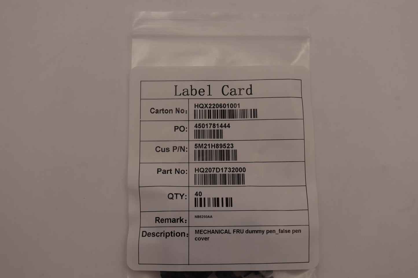 Lenovo Mechanical Fru Dummy Pen_False - 5M21H89523