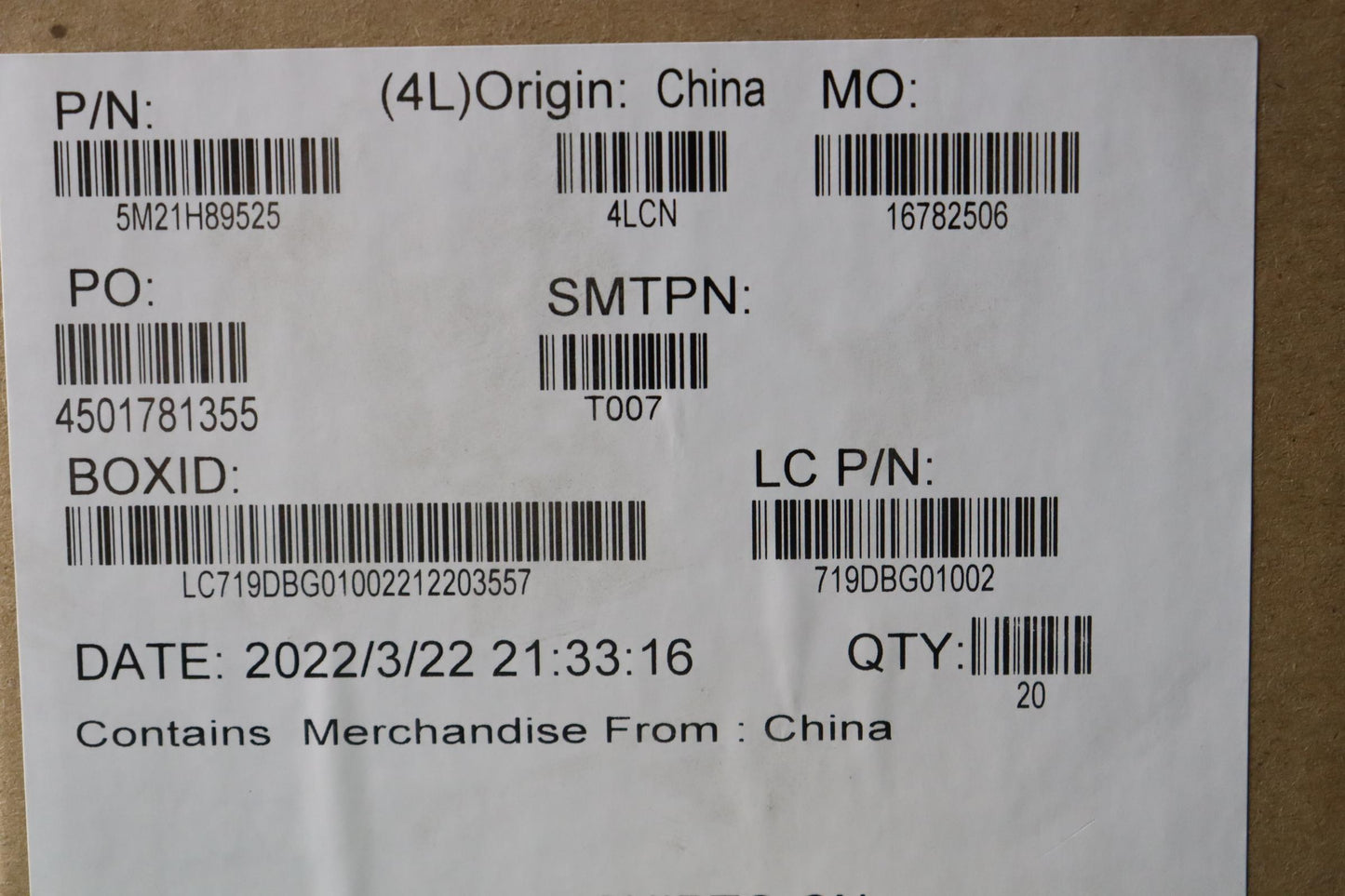 Lenovo Mechanical Fru Phoenix_Sim_Tra - 5M21H89525