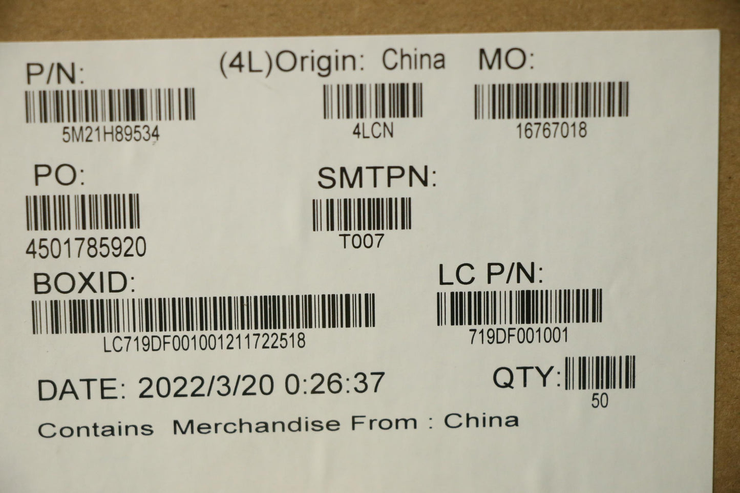 Lenovo Mechanical Fru No Docking Lan - 5M21H89534