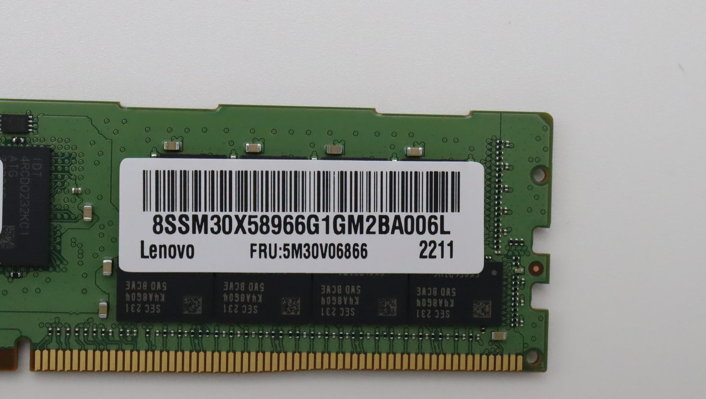 Lenovo (5M30V06866) 32GB DDR4 Memory, 3200 MHz, RDIMM, ECC, Samsung