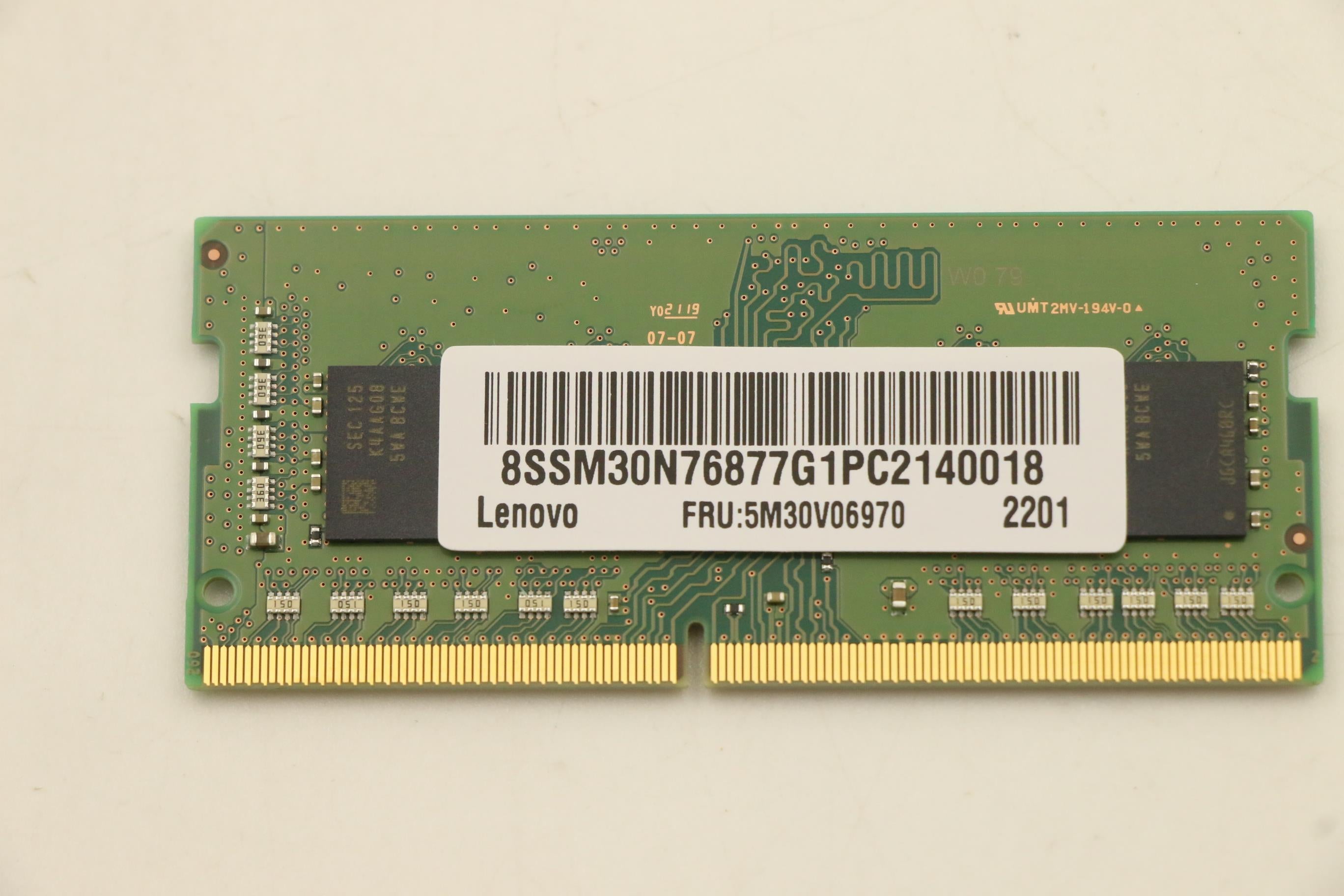 Lenovo 16GB DDR4 Memory Module, 3200MHz, SODIMM, Samsung