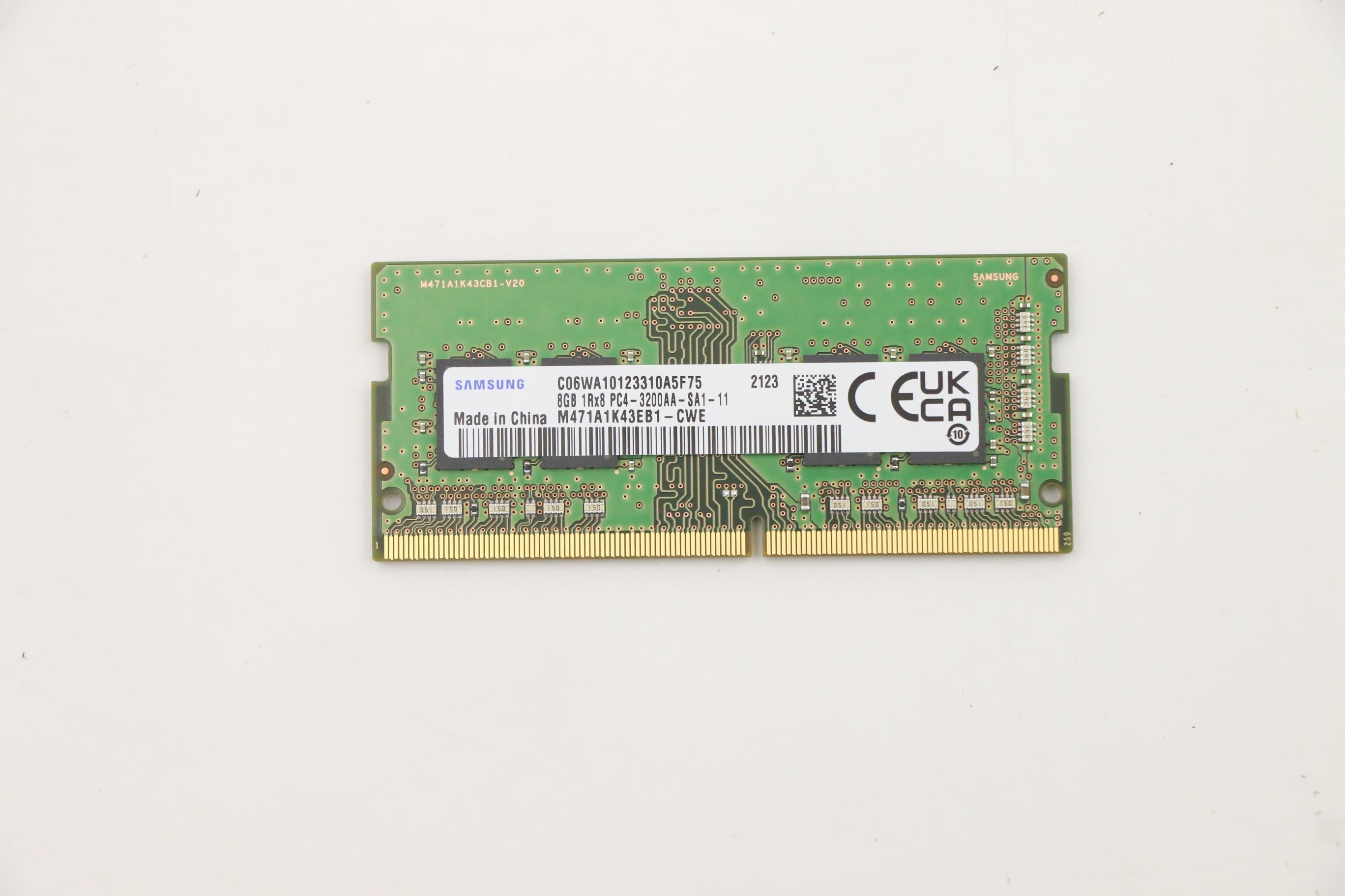 Lenovo 8GB Memory, DDR4, 3200 MHz, SODIMM, Samsung - 5M30Z71646