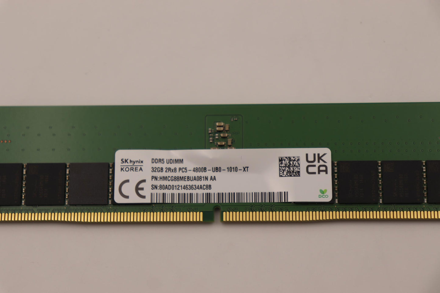 Lenovo (5M30Z71678) 32GB DDR5 4800MHz Memory, UDIMM, Hynix