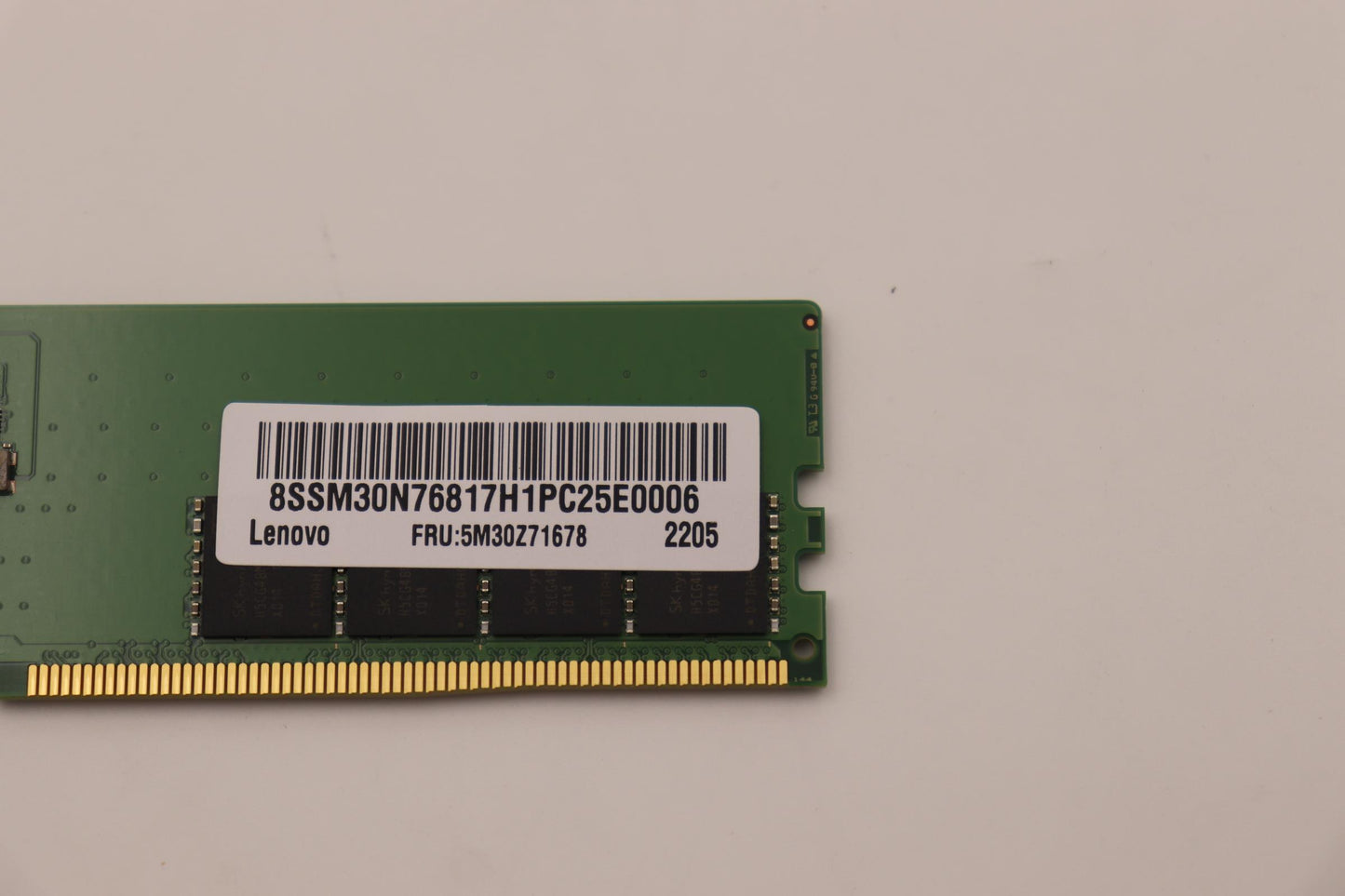 Lenovo (5M30Z71678) 32GB DDR5 4800MHz Memory, UDIMM, Hynix