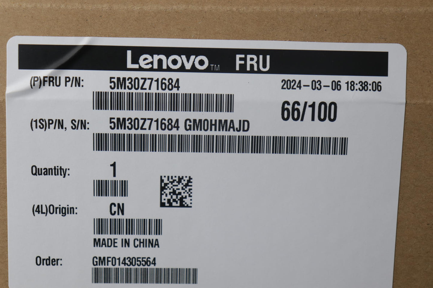 Lenovo Memory Udimm,16Gb, Ddr5,4800 , - 5M30Z71684