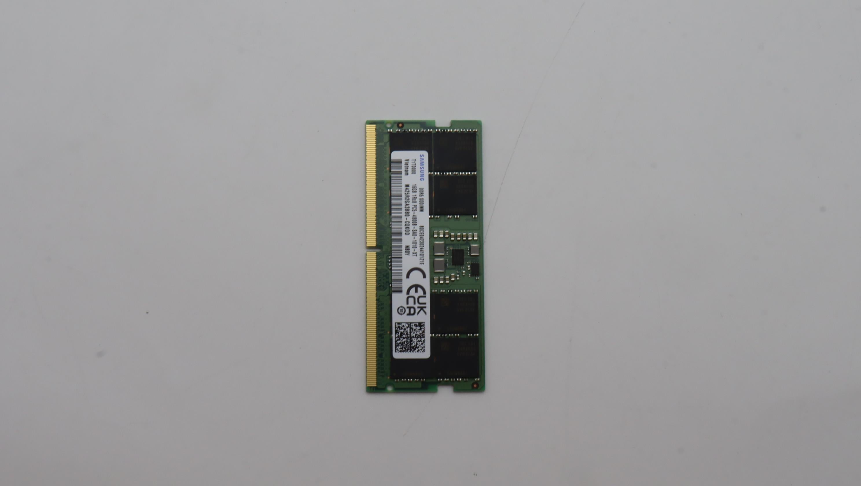 Lenovo 16GB DDR5 4800 SODIMM Memory, Samsung - 5M30Z71702– LenovoPart