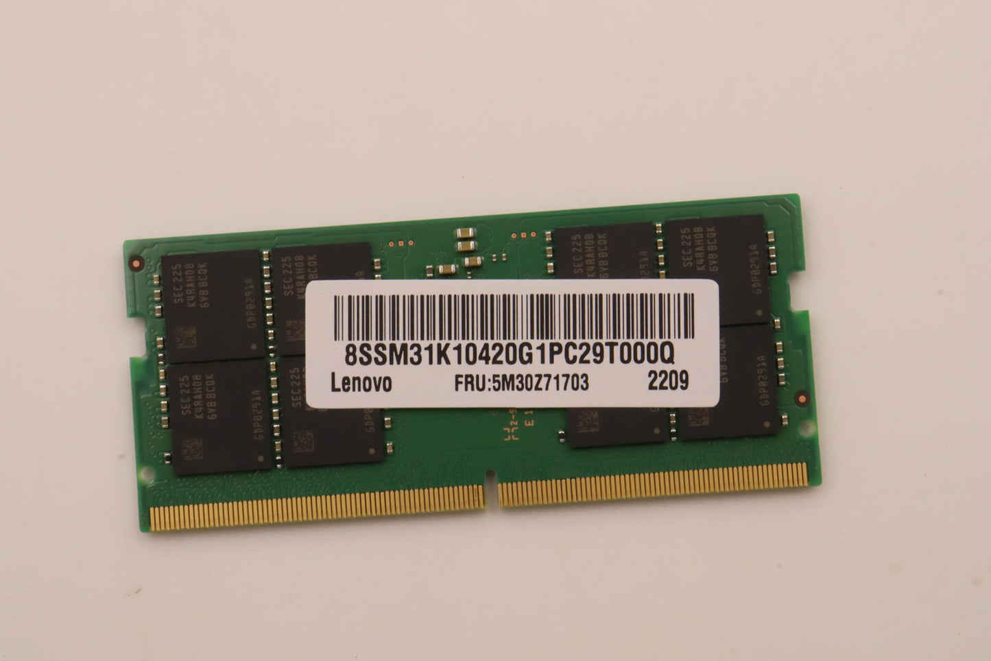 Lenovo 32GB Memory, DDR5, 4800 MHz, SODIMM, Samsung - 5M30Z71703