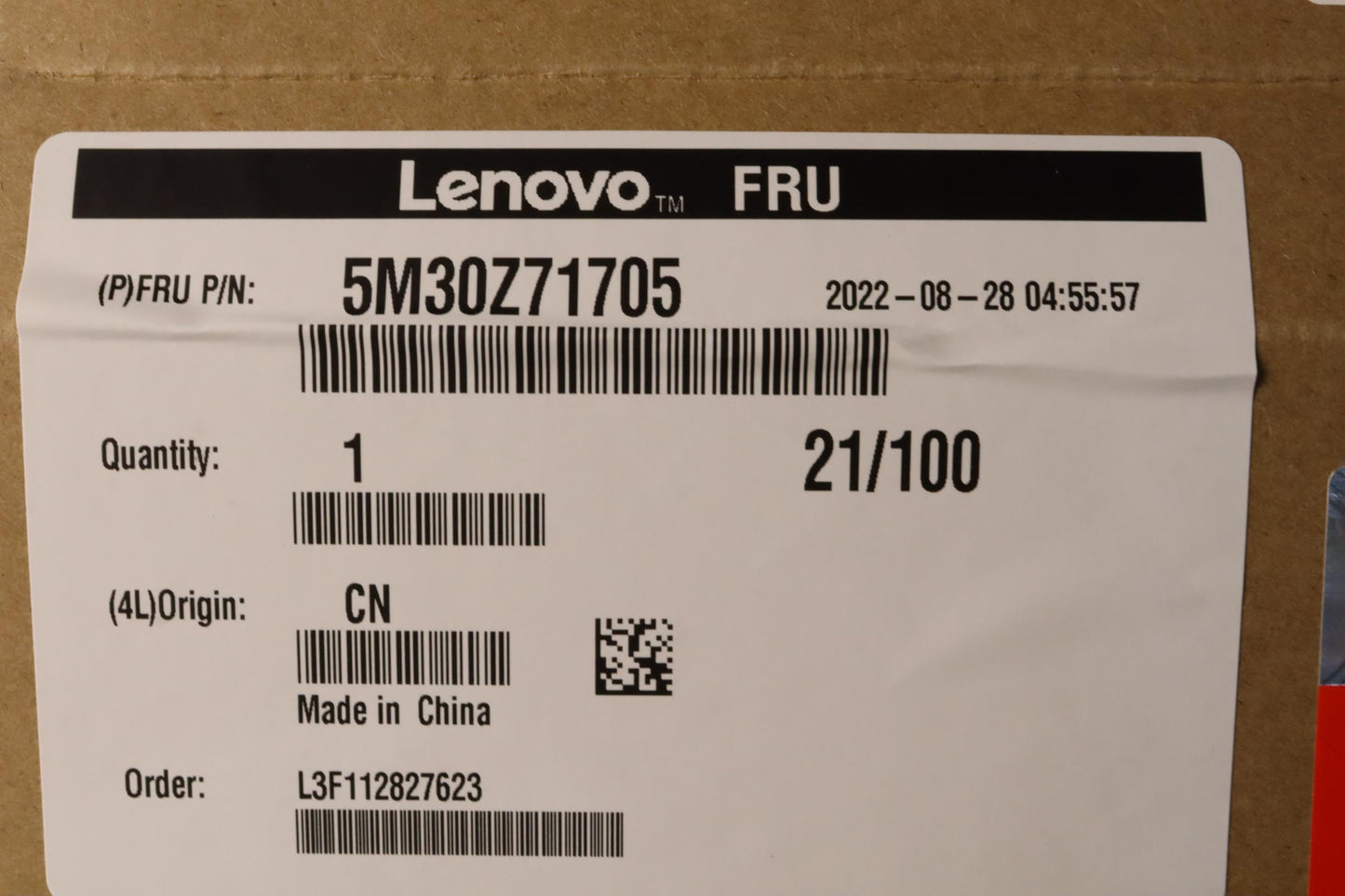 Lenovo 16GB Memory, DDR5, 4800 MHz, SODIMM, Micron - 5M30Z71705