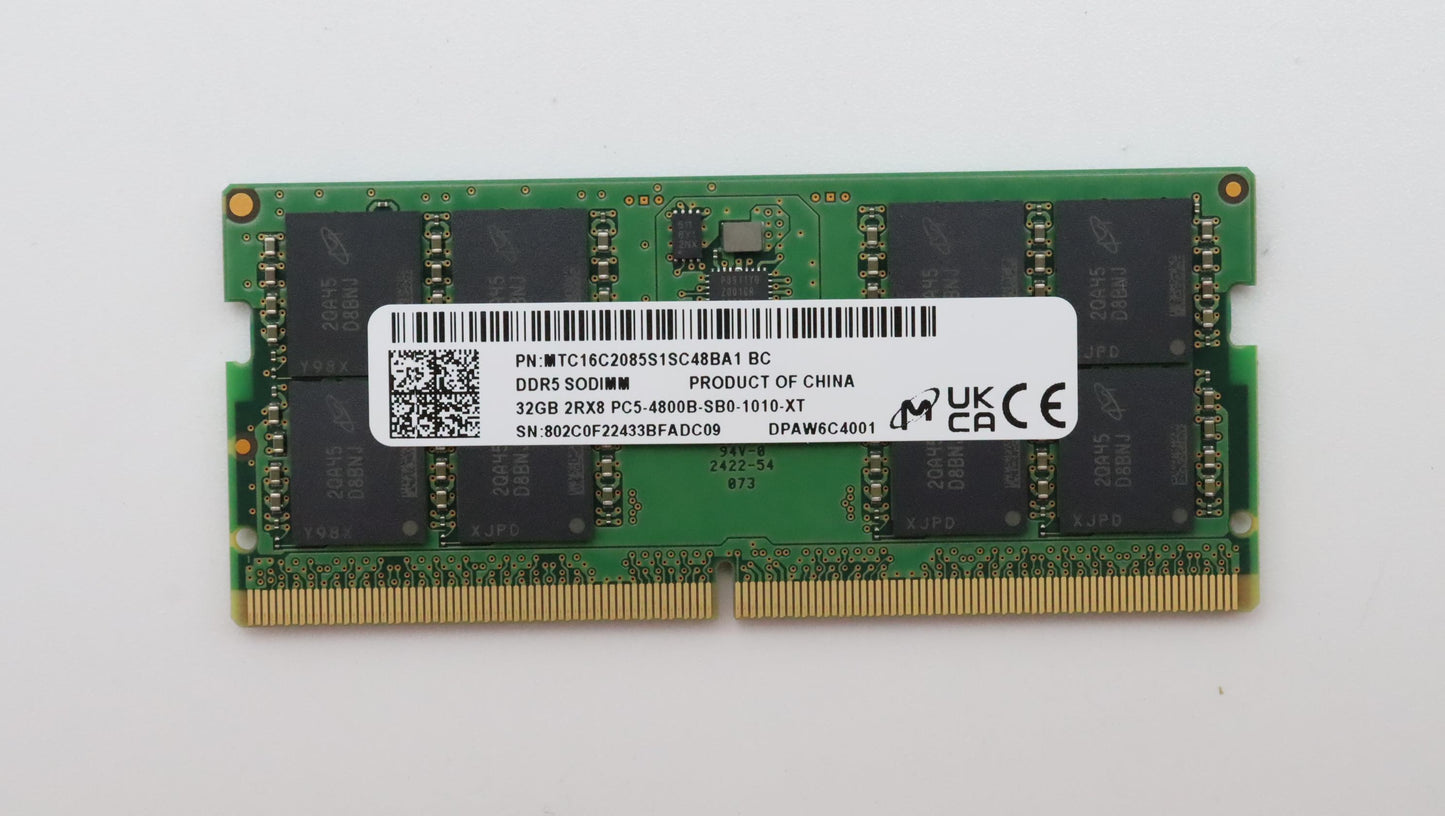 Lenovo (5M30Z71706) 32GB DDR5-4800 SODIMM Memory Module