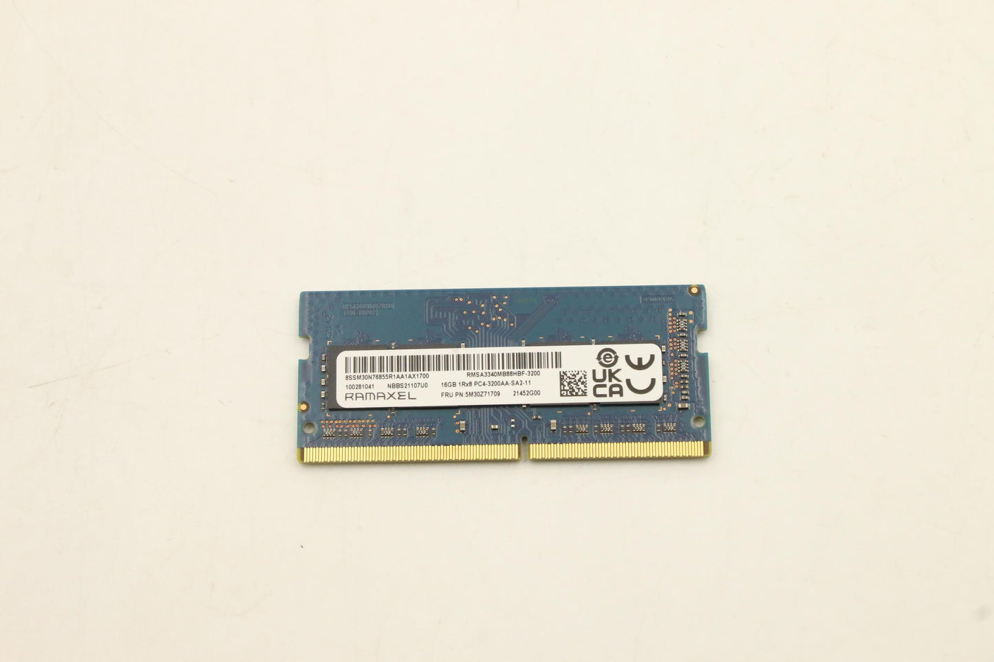 Lenovo (5M30Z71709) Memory, 16GB, DDR4 3200, SODIMM, Ramaxel