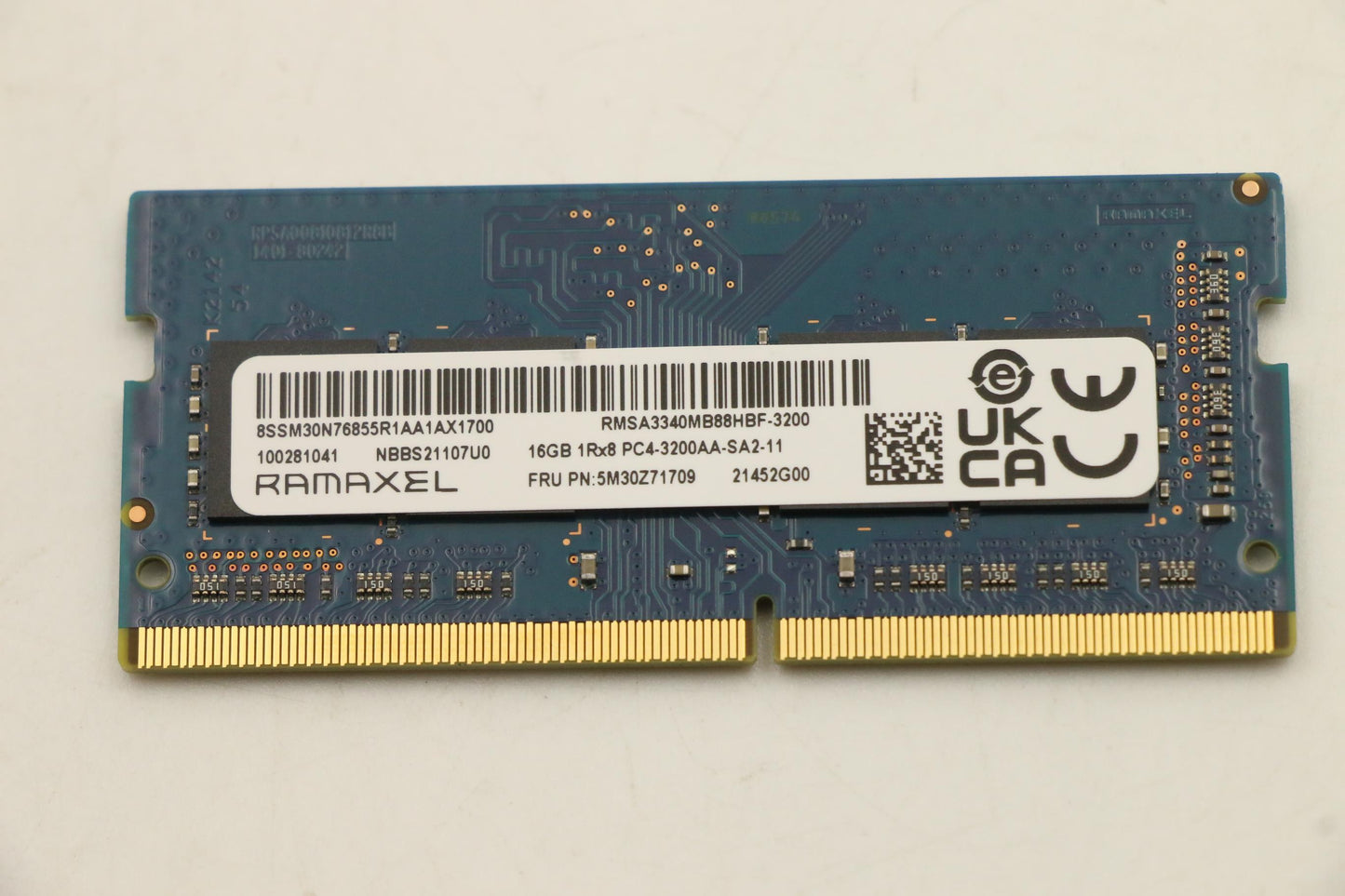 Lenovo (5M30Z71709) Memory, 16GB, DDR4 3200, SODIMM, Ramaxel