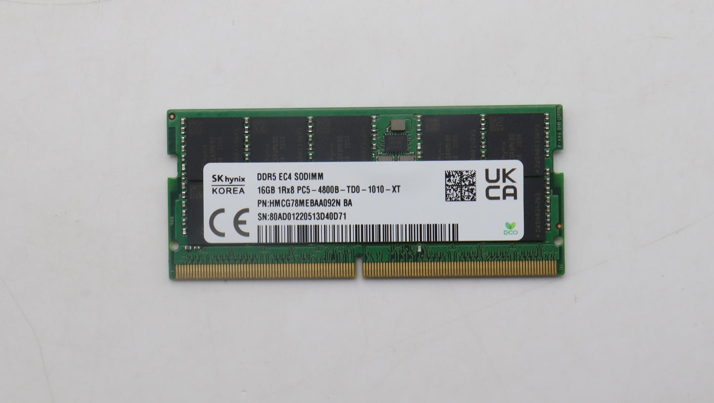 Lenovo Memory Ecc Sodimm,16Gb,Ddr5,48 - 5M30Z71732