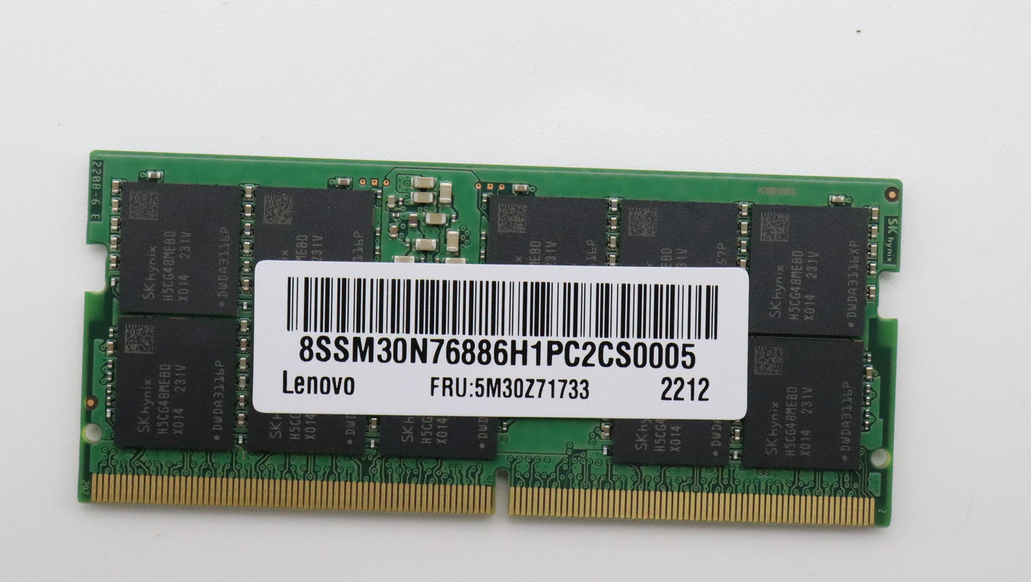 Lenovo Memory Ecc Sodimm,32Gb,Ddr5,48 - 5M30Z71733
