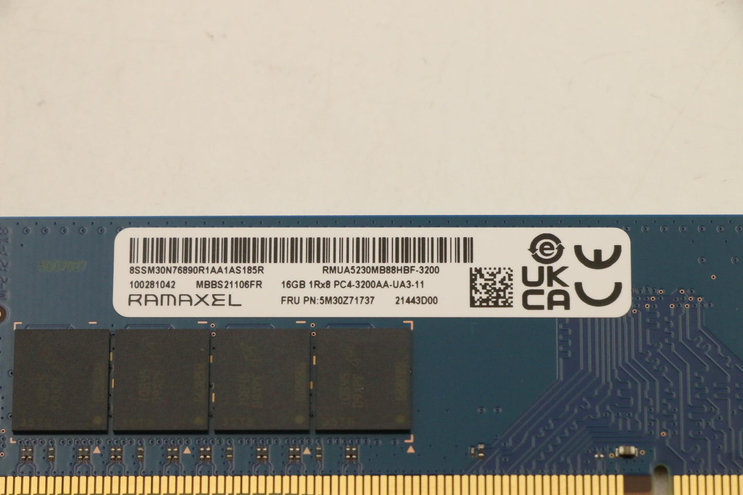 Lenovo (5M30Z71737) 16GB DDR4-3200 UDIMM RAM by Ramaxel