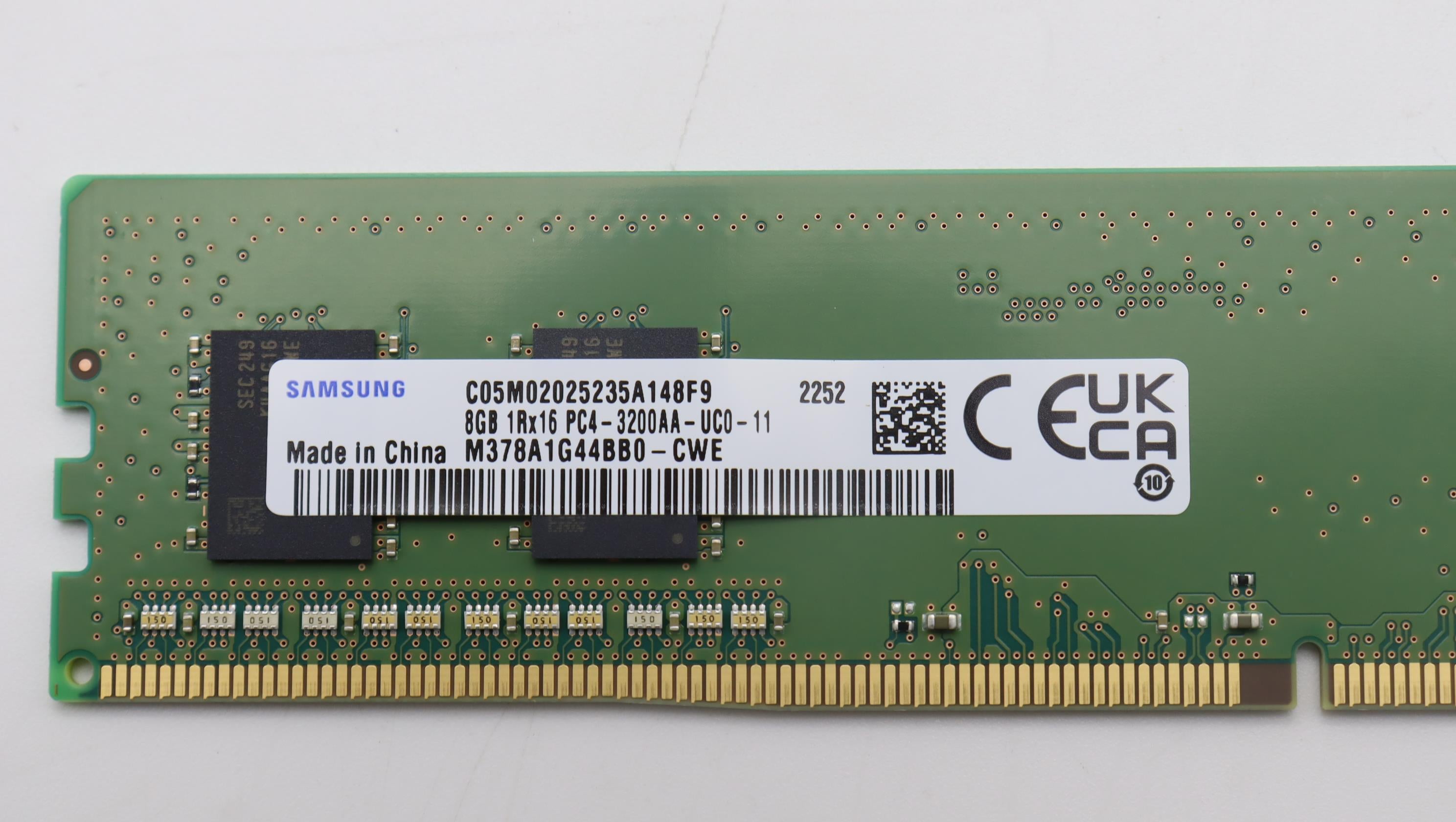Lenovo Memory, 8G, DDR4, 3200, UDIMM, SAMSUNG - 5M30Z71739– LenovoPart