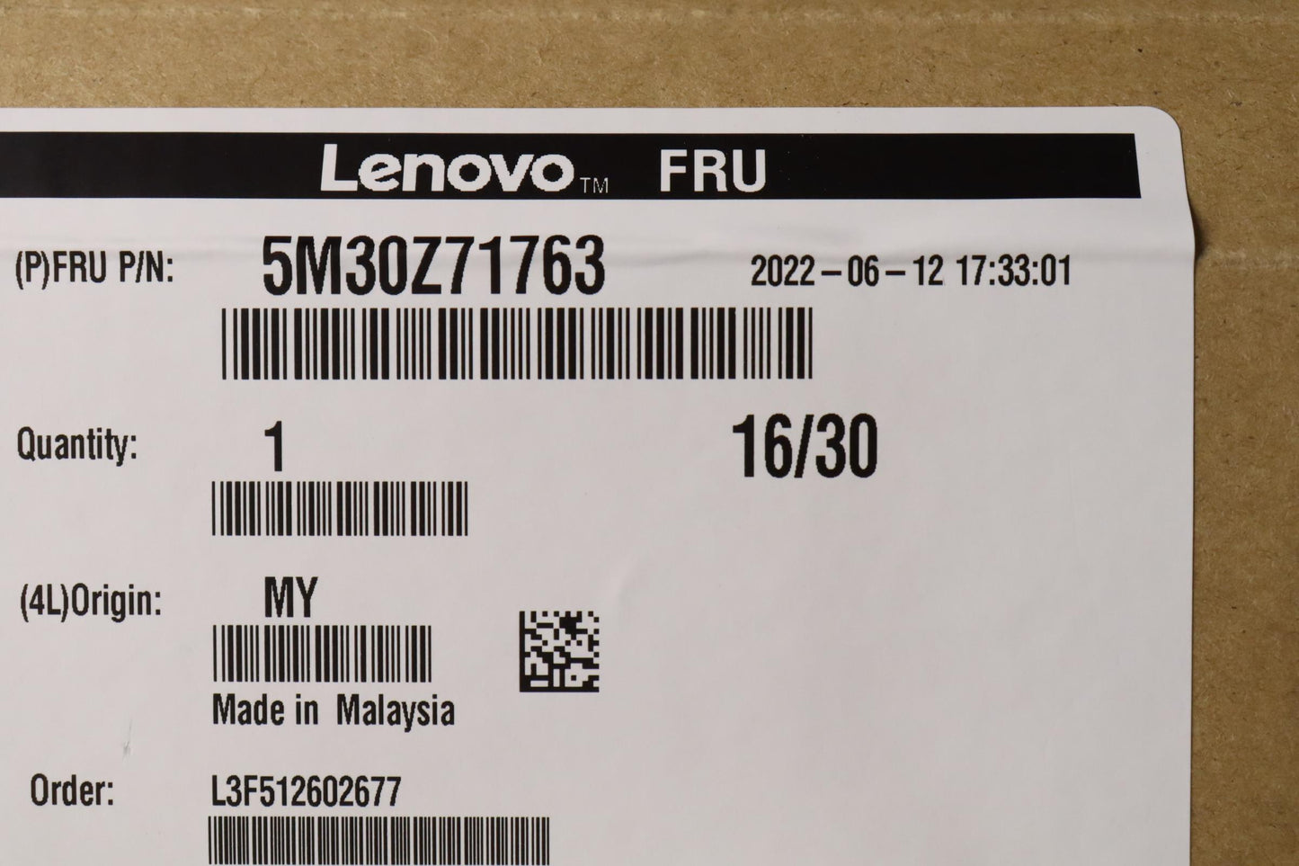 Lenovo Memory Udimm,8Gb,Ddr5,4800,Tig - 5M30Z71763