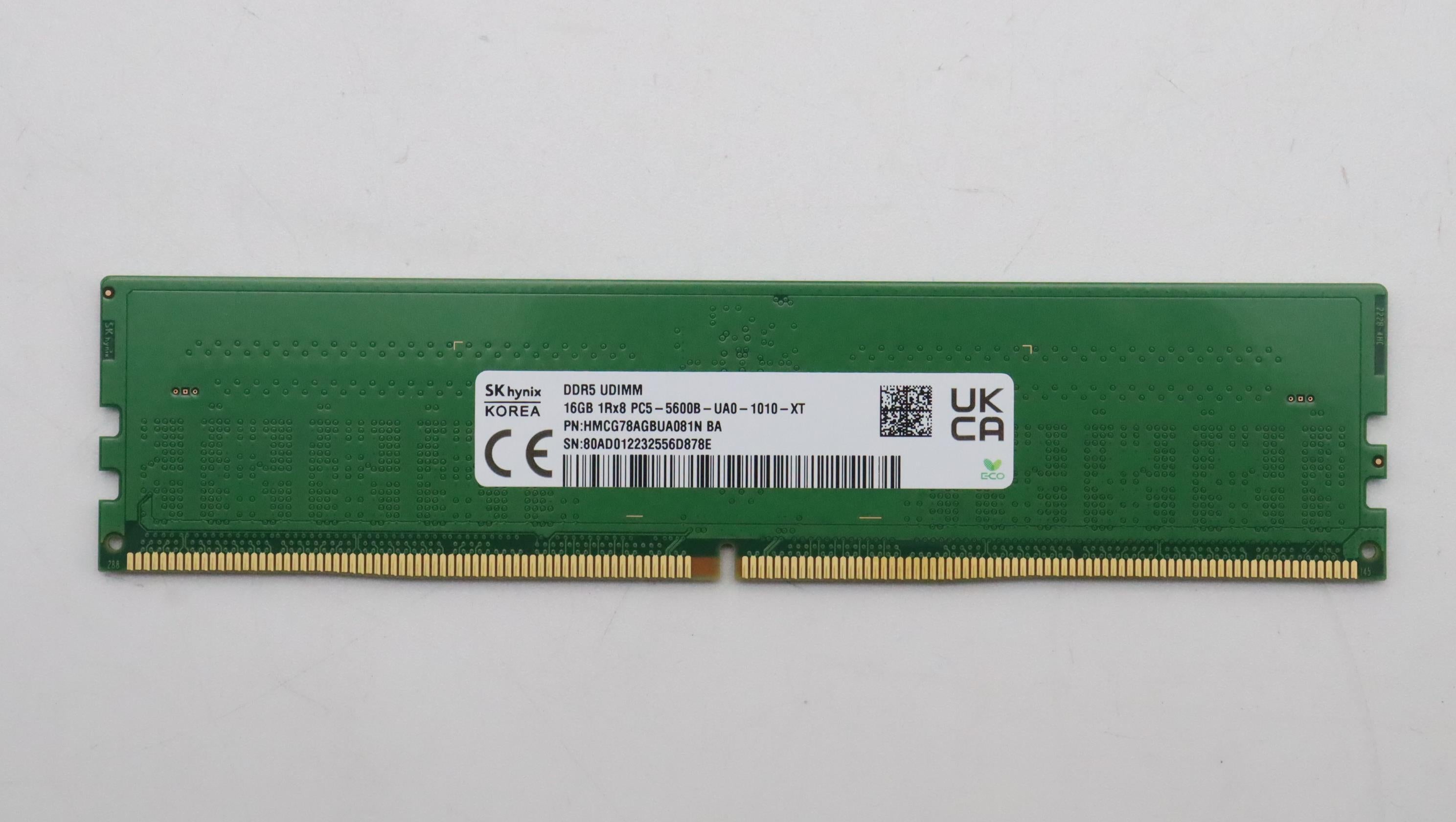Lenovo Memory Udimm,16Gb,Ddr5,5600,Sk - 5M30Z71793– LenovoPart