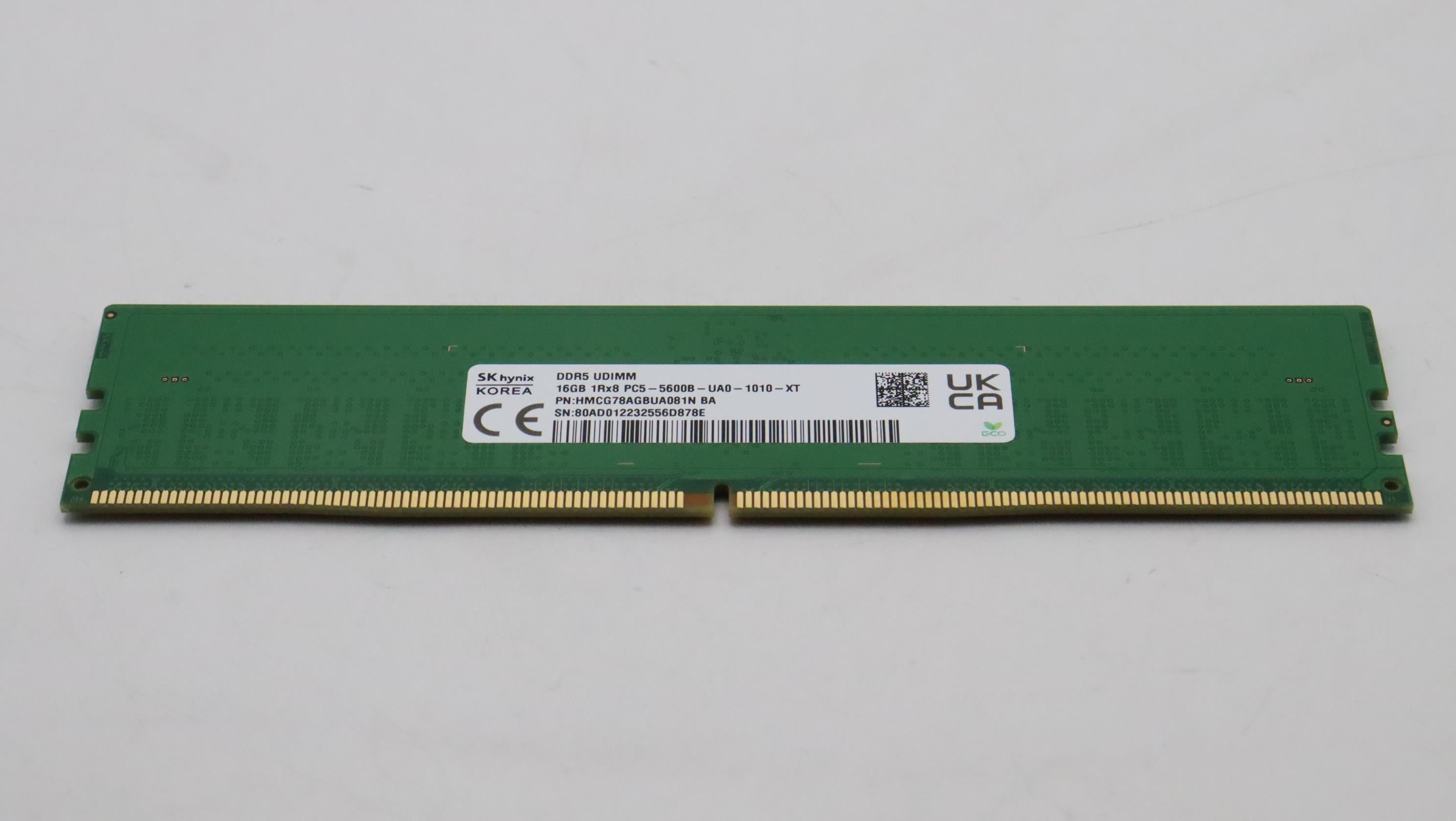 Lenovo Memory Udimm,16Gb,Ddr5,5600,Sk - 5M30Z71793– LenovoPart