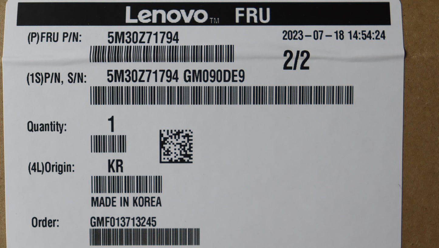 Lenovo Memory Udimm,32Gb,Ddr5,5600,Sk - 5M30Z71794