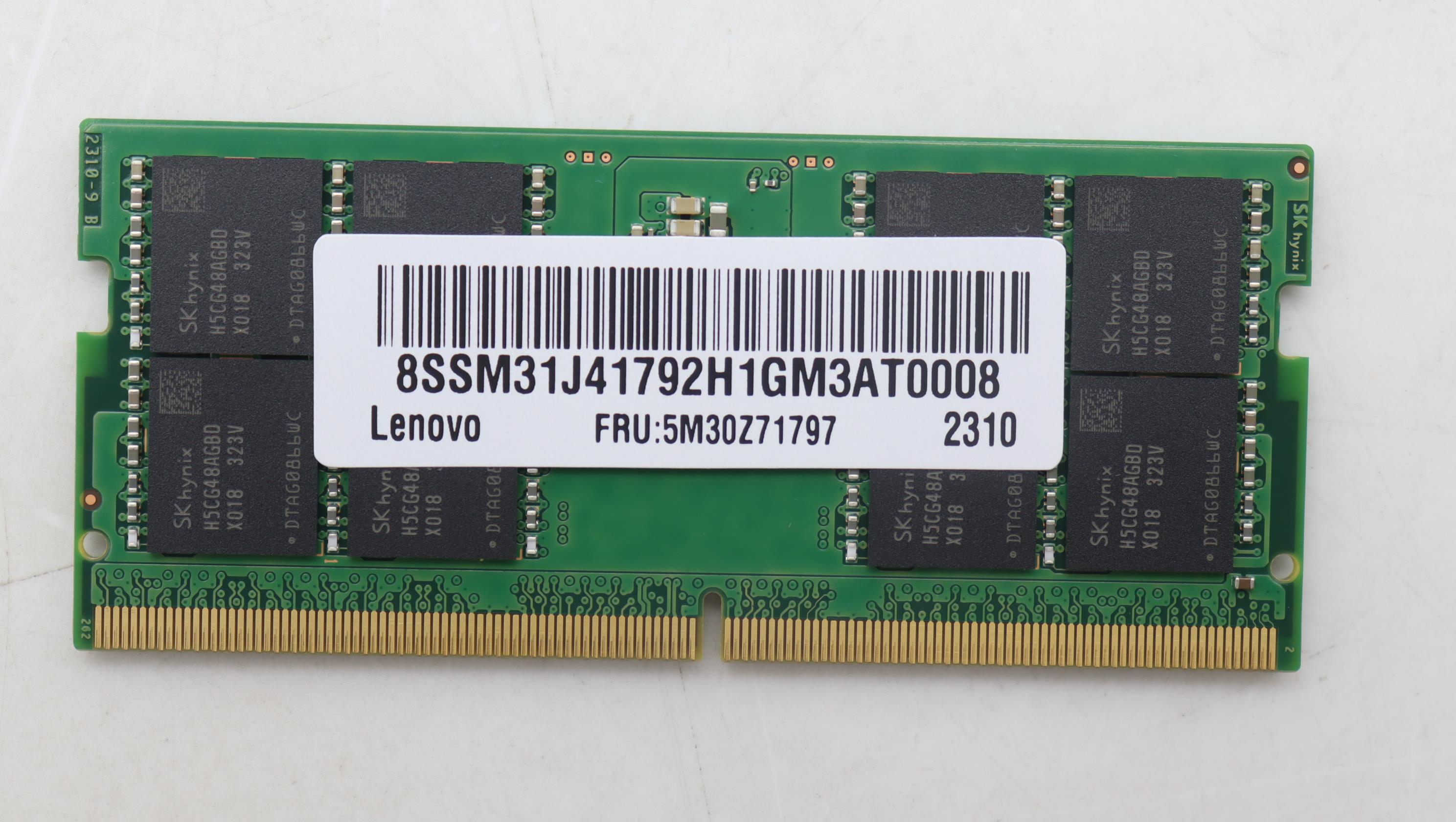 Lenovo 32GB DDR5 5600 MHz SODIMM Memory, Hynix - 5M30Z71797