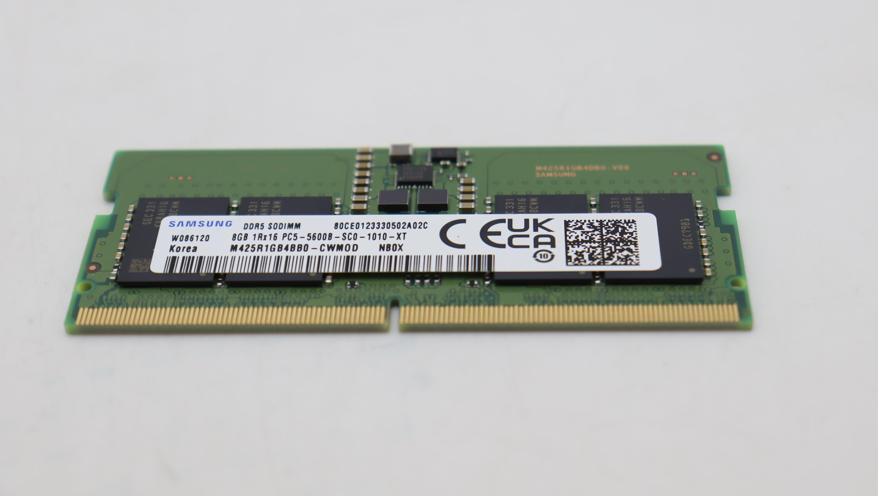 Lenovo純正DDR5-5600 8GB SO-DIMM Micron動確済 Lenovo Memory Sodimm,8Gb,Ddr5,5600,Sa - 5M31K03046– LenovoPart