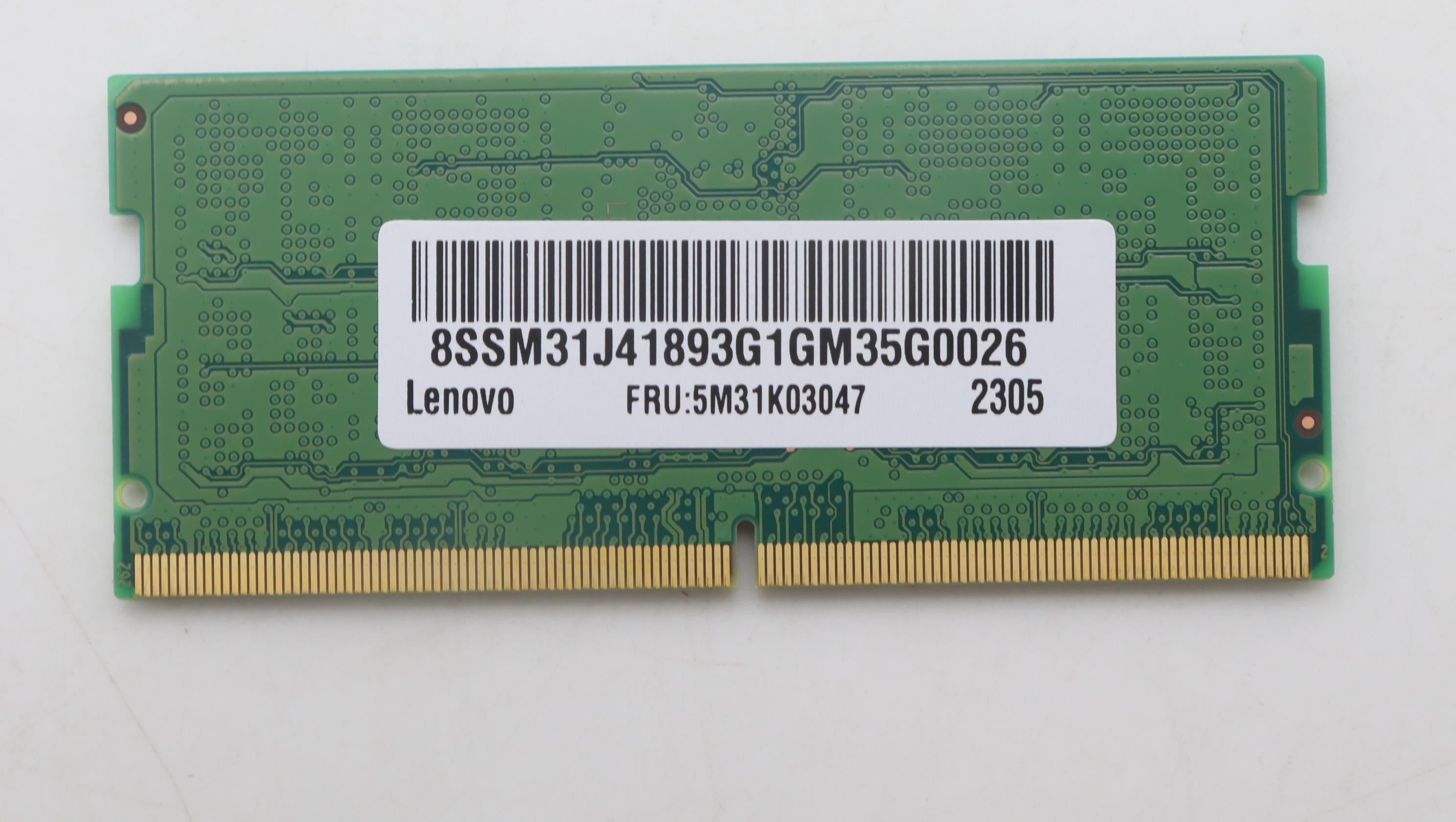 Lenovo純正DDR5-5600 8GB SO-DIMM Micron動確済 Mic(Micron) Original 8GB (1x8GB) DDR5 5600MHz PC5-44800 SODIMM